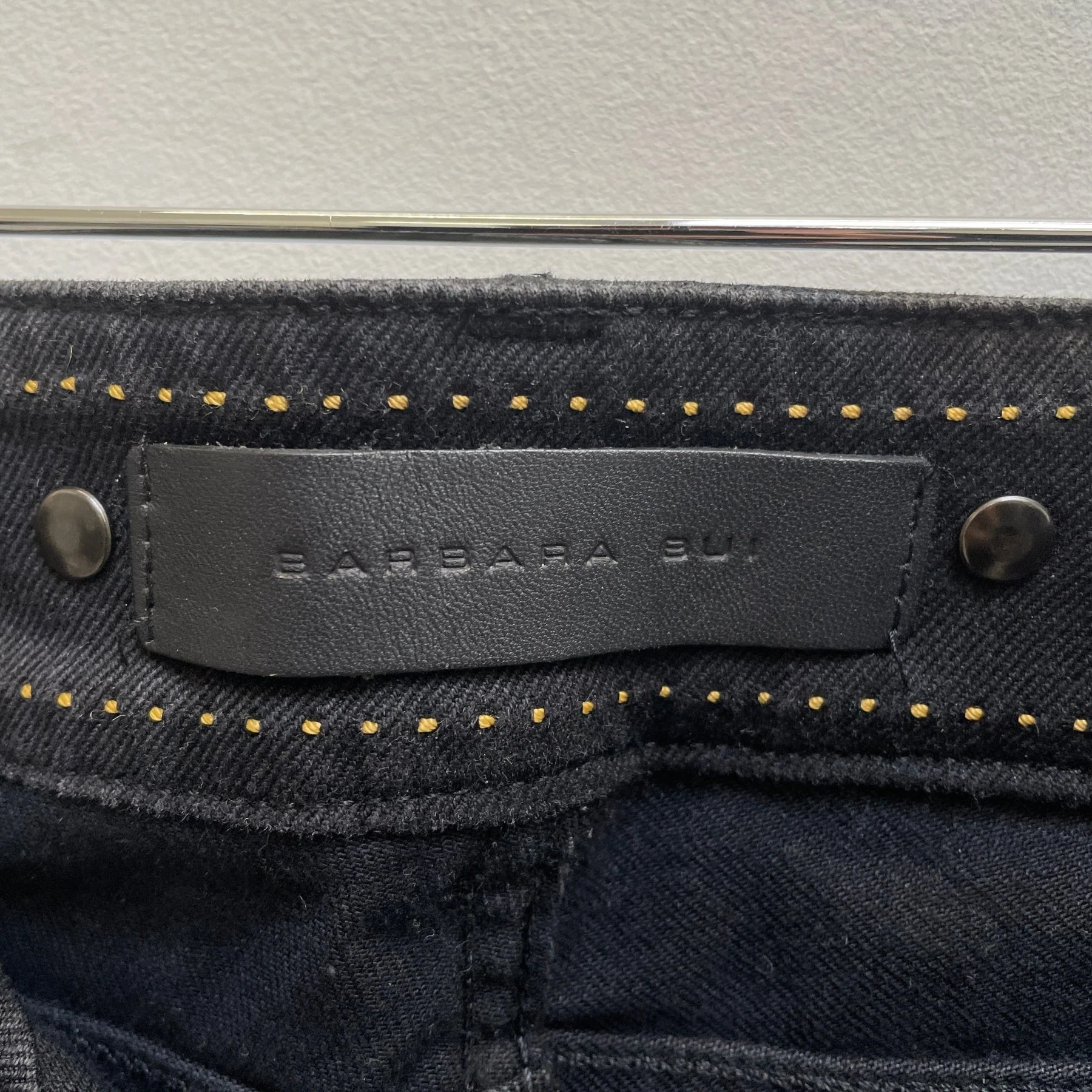 Barbara Bui Waxed Denim Mini Shorts - Image 8