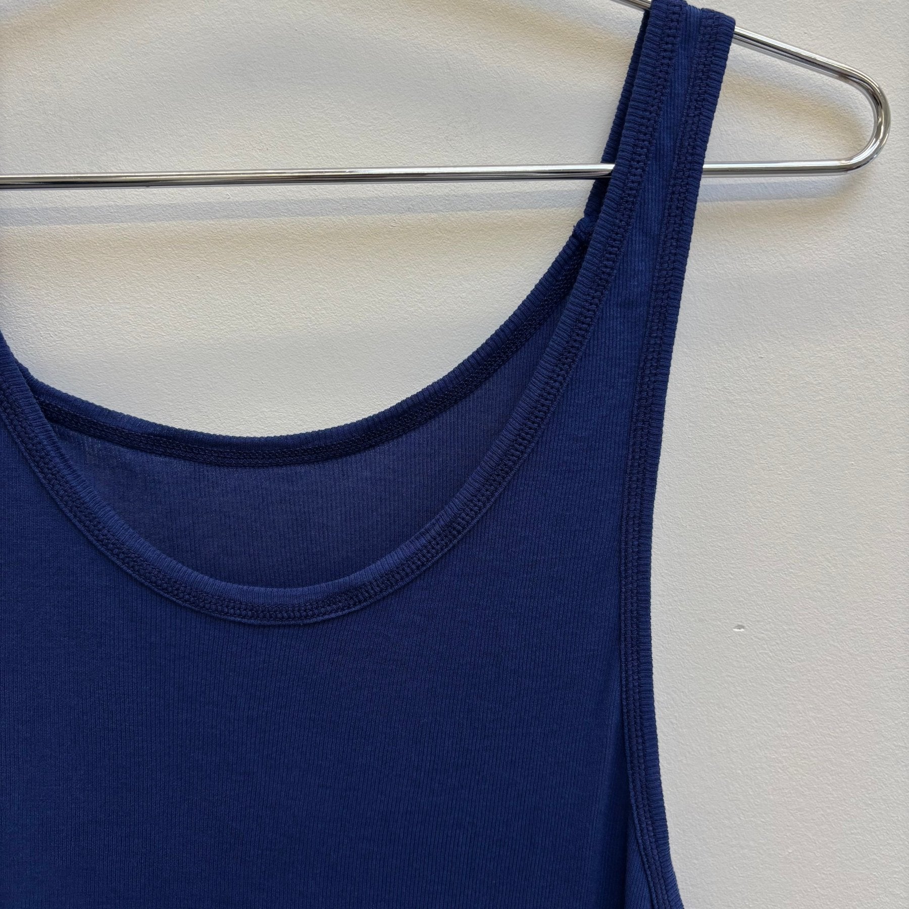 Boris Bidjan Saberi Nuclear Blue Micro Rib Tank Top - Image 3