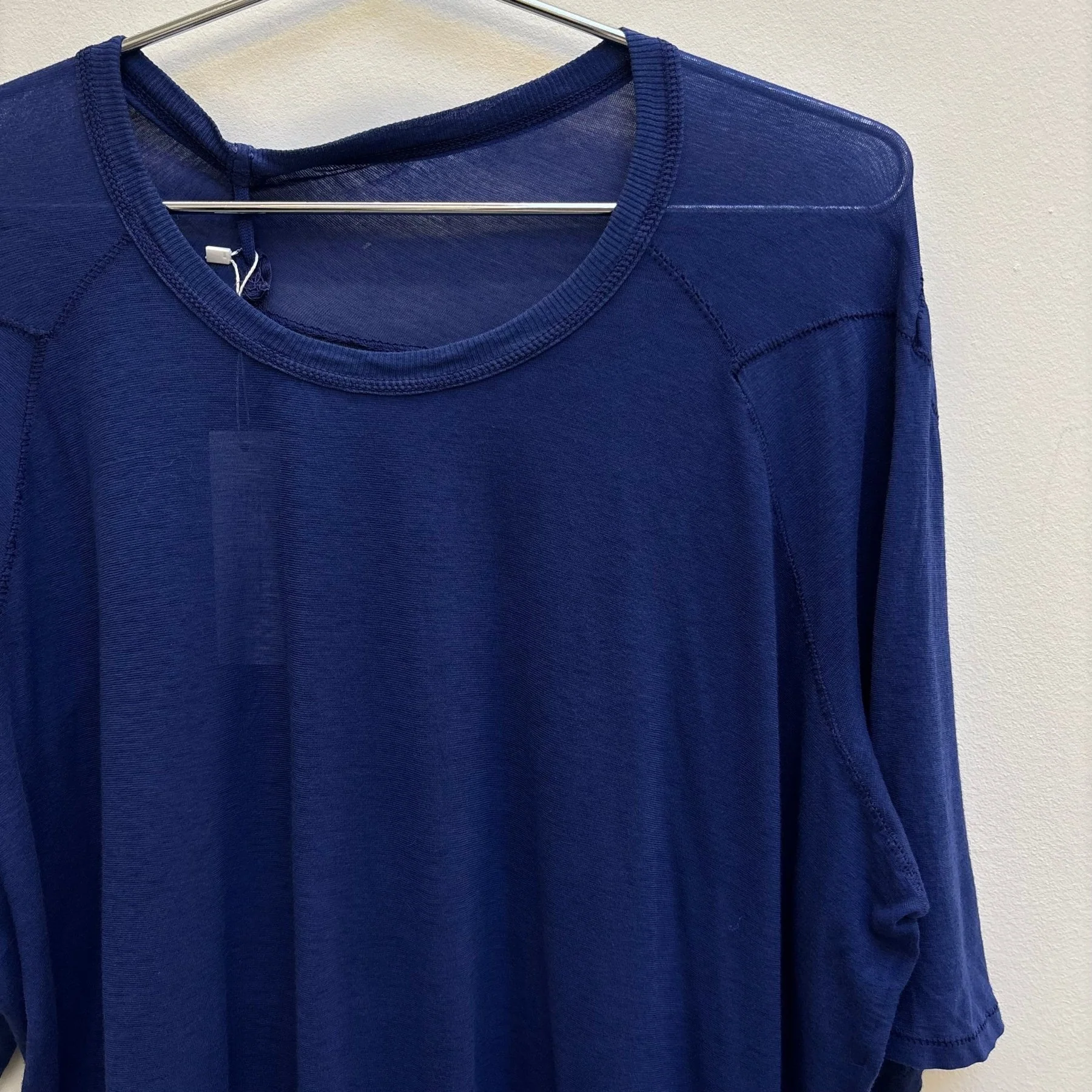 Boris Bidjan Saberi Nuclear Blue Cross Seam Tee - Image 3