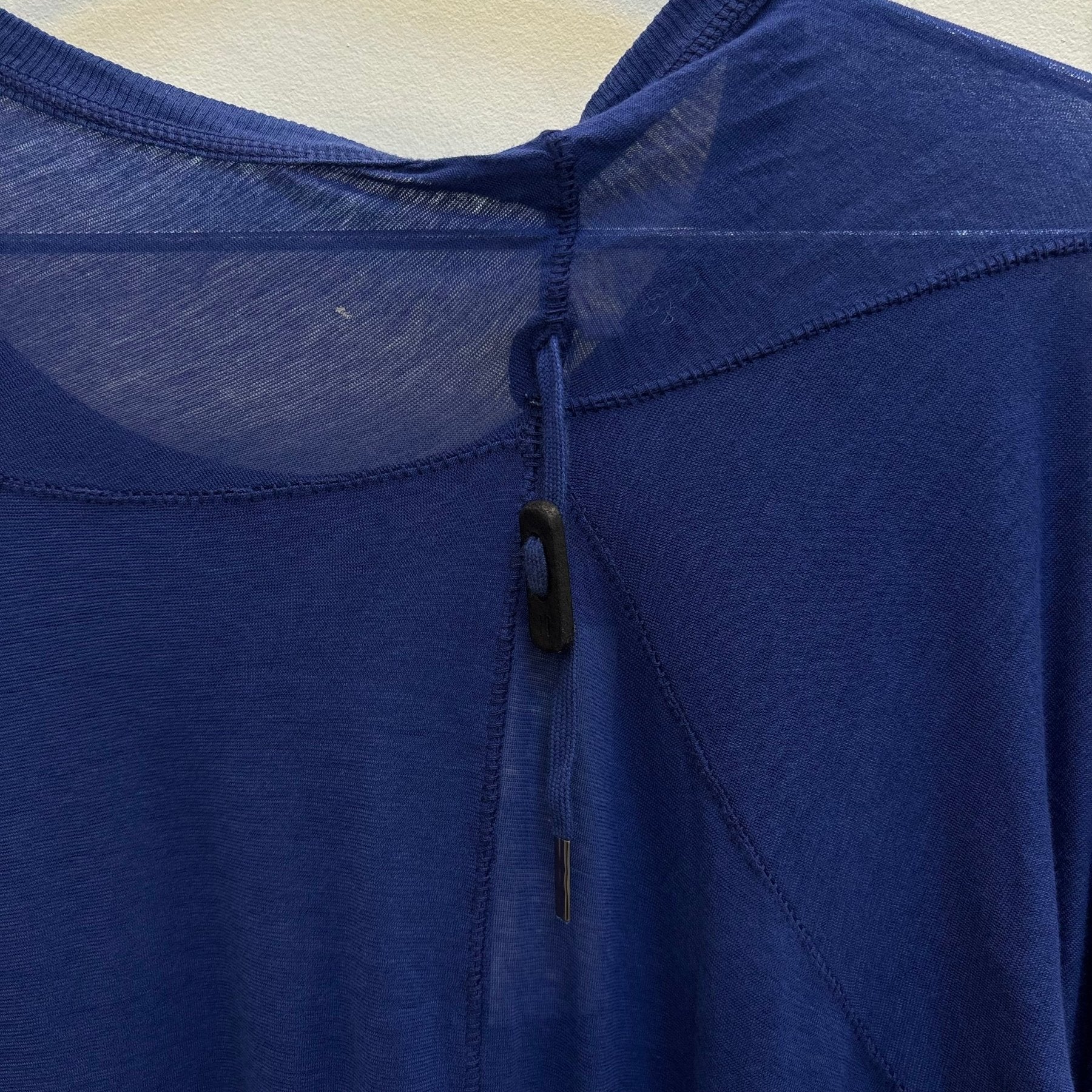 Boris Bidjan Saberi Nuclear Blue Cross Seam Tee - Image 6