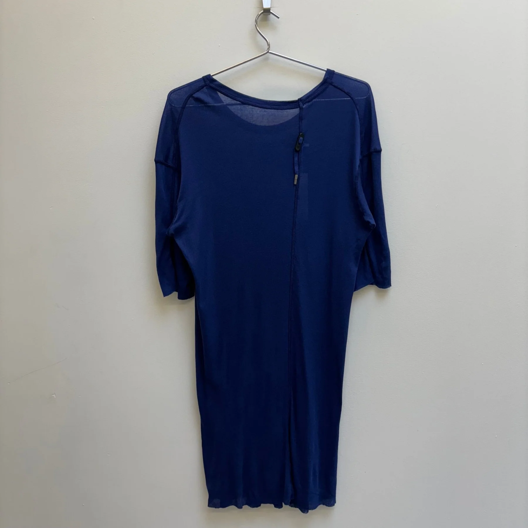Boris Bidjan Saberi Nuclear Blue Micro Rib Tee - Image 2