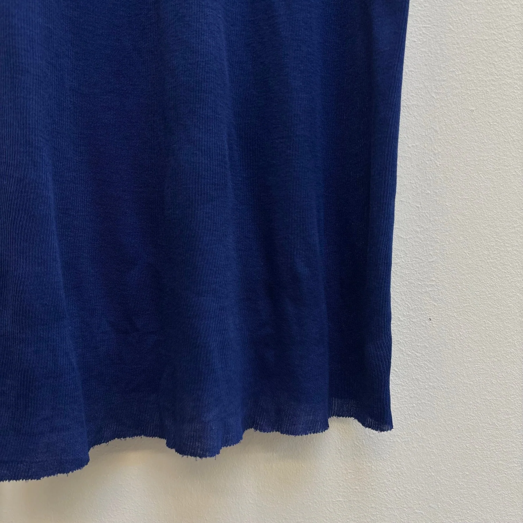 Boris Bidjan Saberi Nuclear Blue Micro Rib Tee - Image 5
