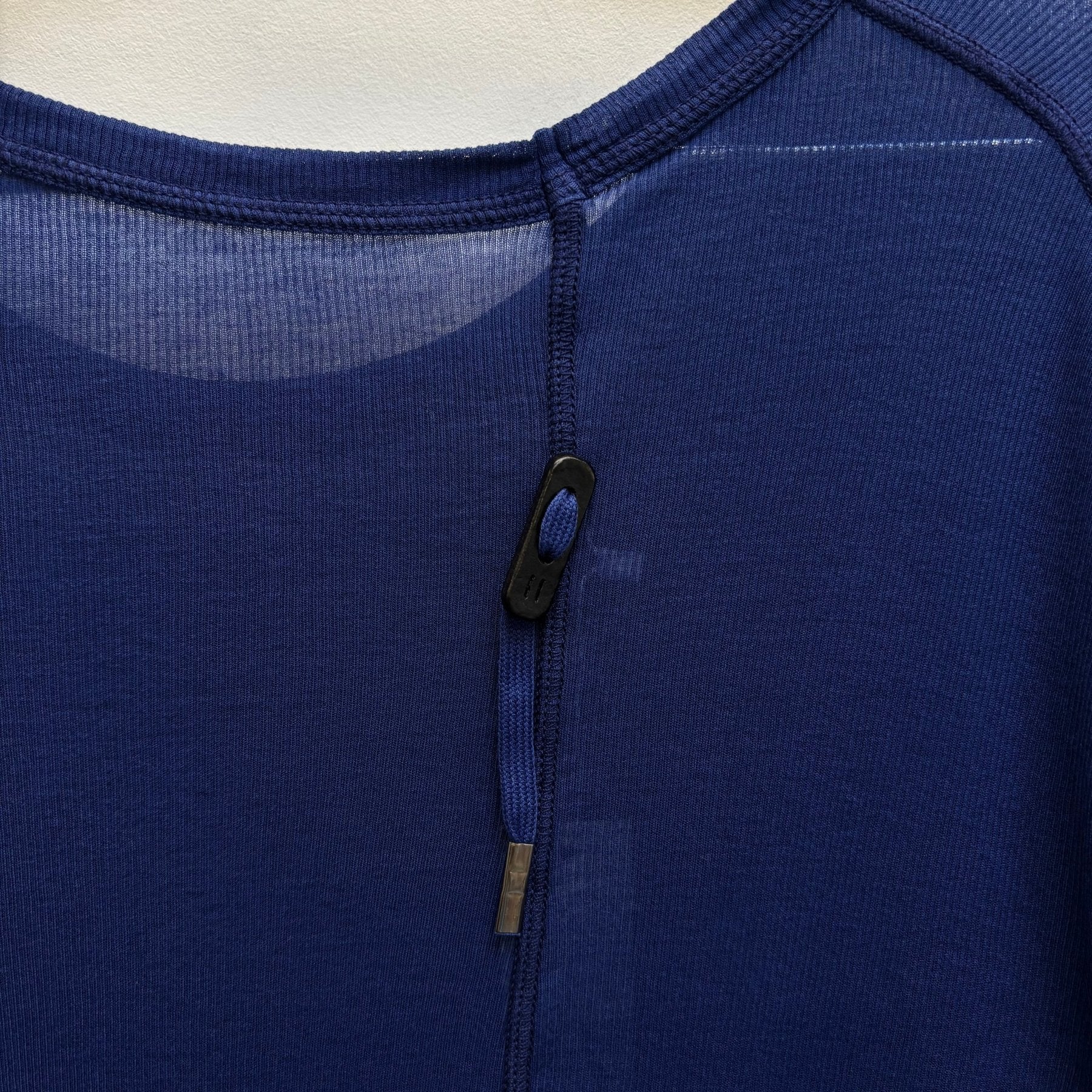 Boris Bidjan Saberi Nuclear Blue Micro Rib Tee - Image 7