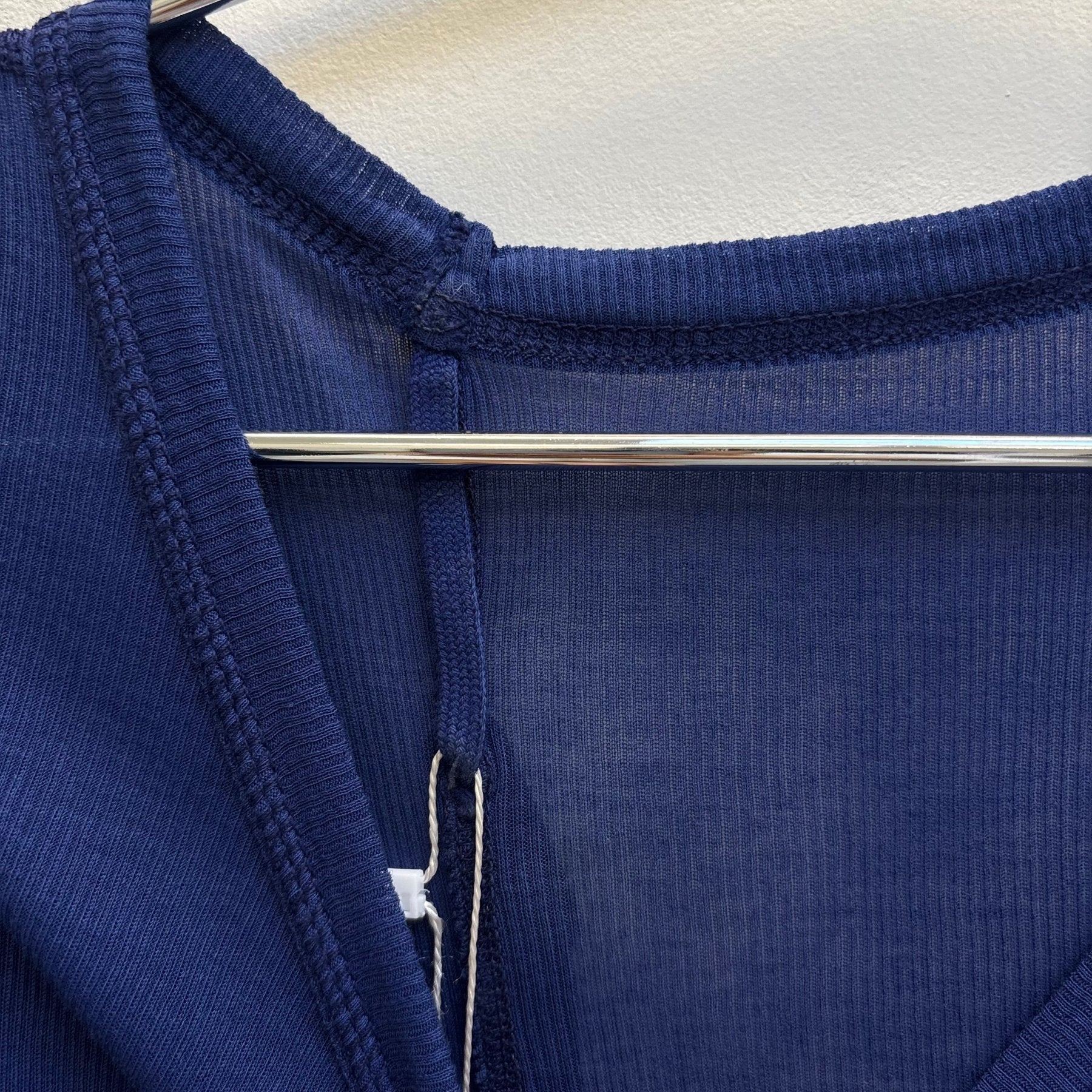 Boris Bidjan Saberi Nuclear Blue Micro Rib Tee - Image 8
