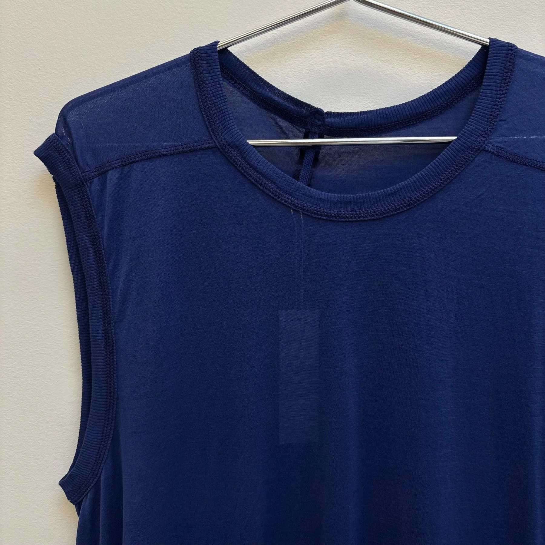 Boris Bidjan Saberi Nuclear Blue Sleeveless Tee - Image 3