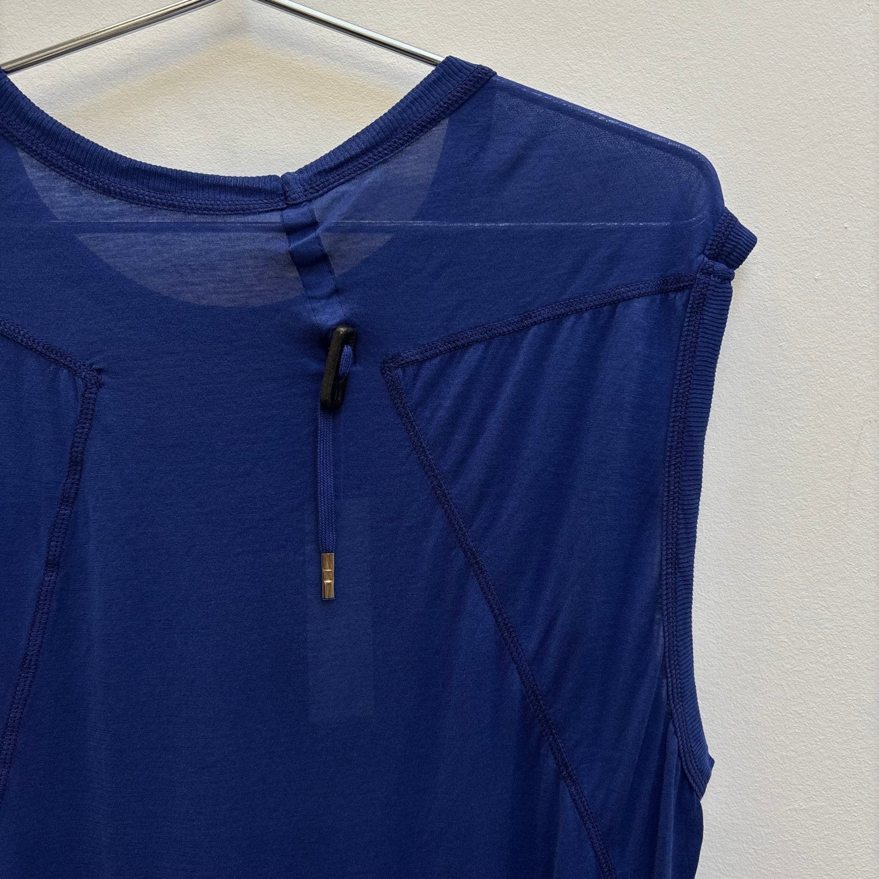 Boris Bidjan Saberi Nuclear Blue Sleeveless Tee - Image 5