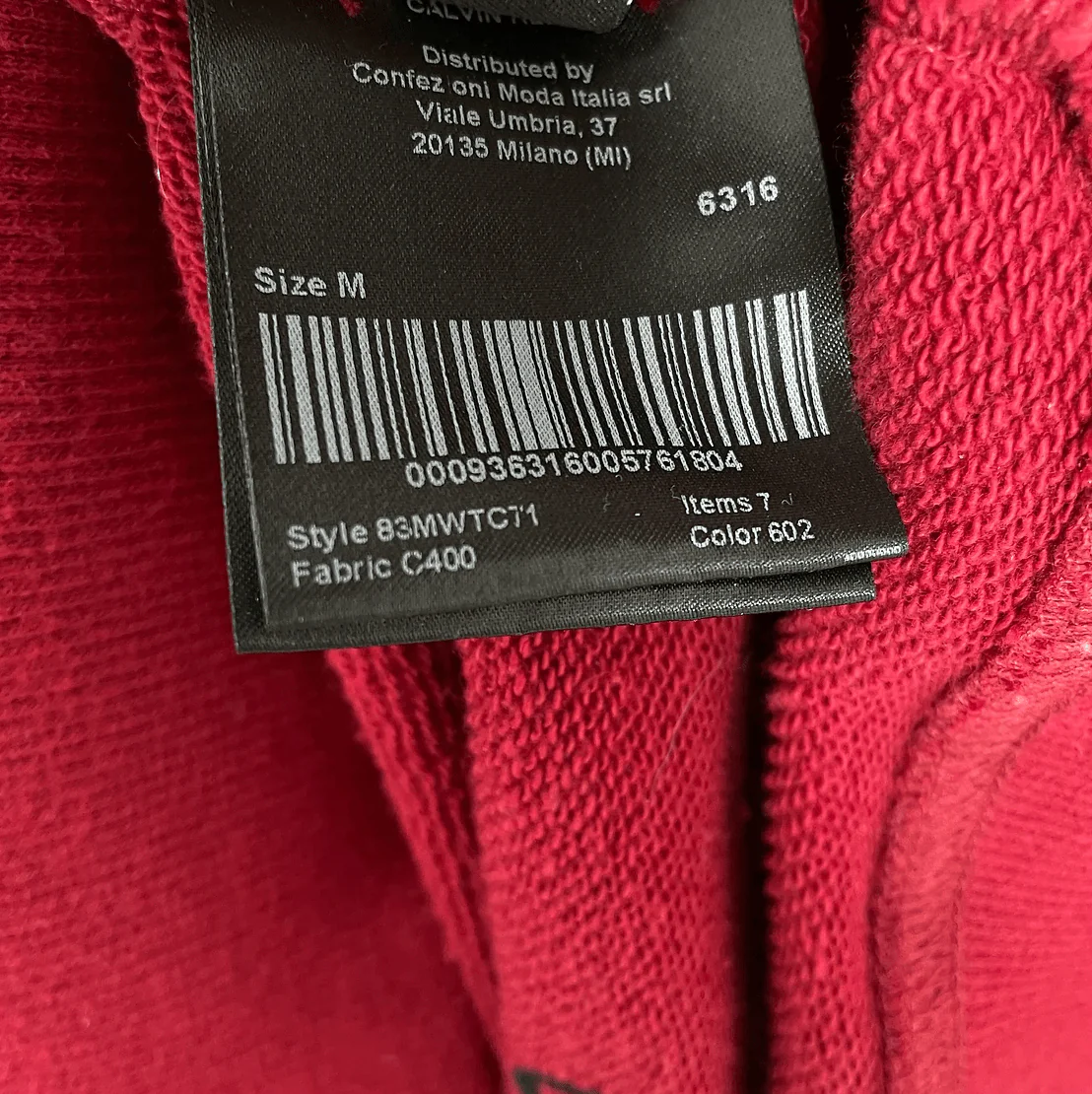 Calvin Klein 205W39NYC By Raf Simons Oversized Hoodie - Image 6