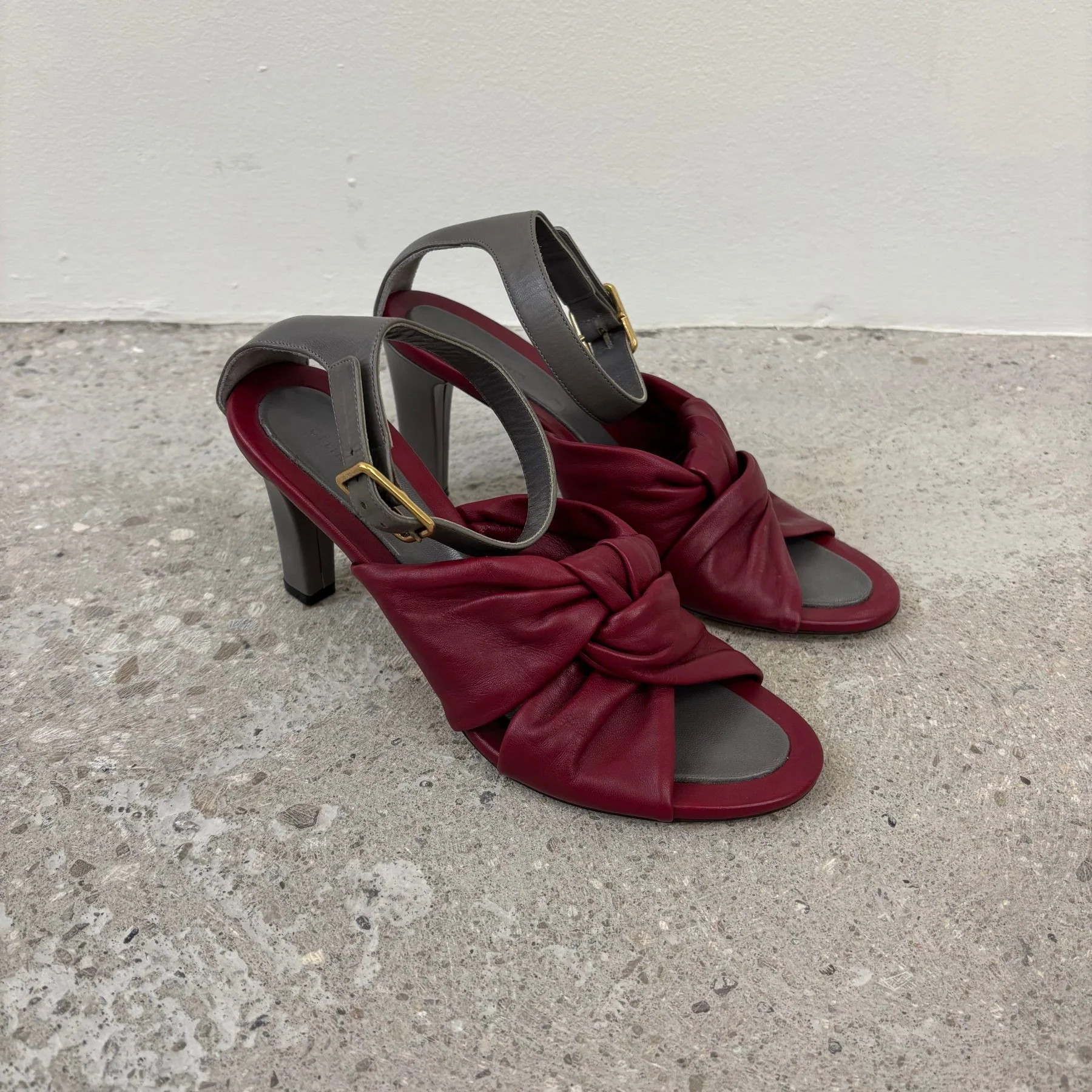 Celine Phoebe Philo Leather Sandal Heels - Image 2