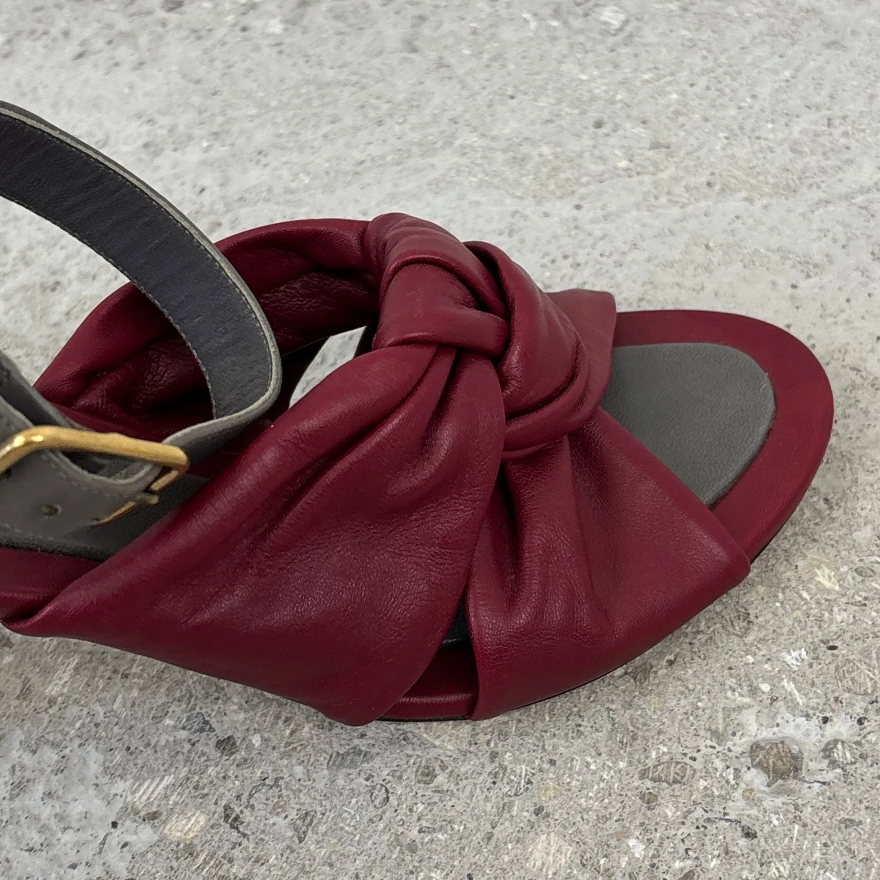 Celine Phoebe Philo Leather Sandal Heels - Image 5