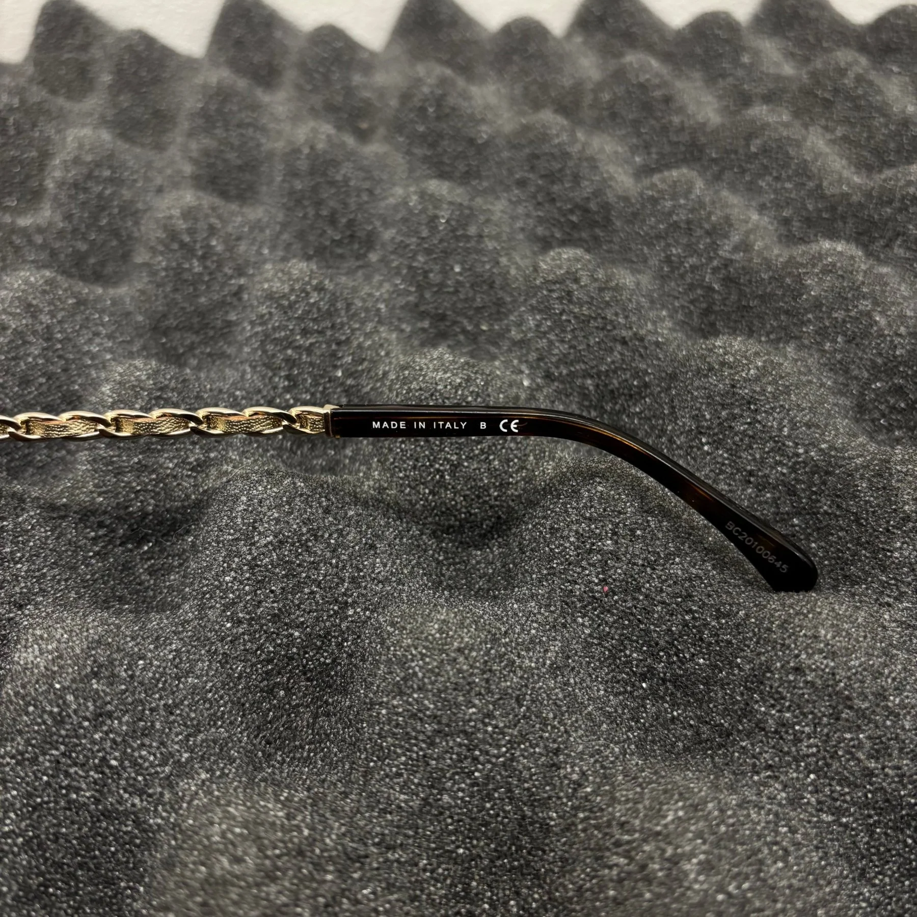 Chanel Dark Tortoise Chain Side Optical Glasses - Image 7