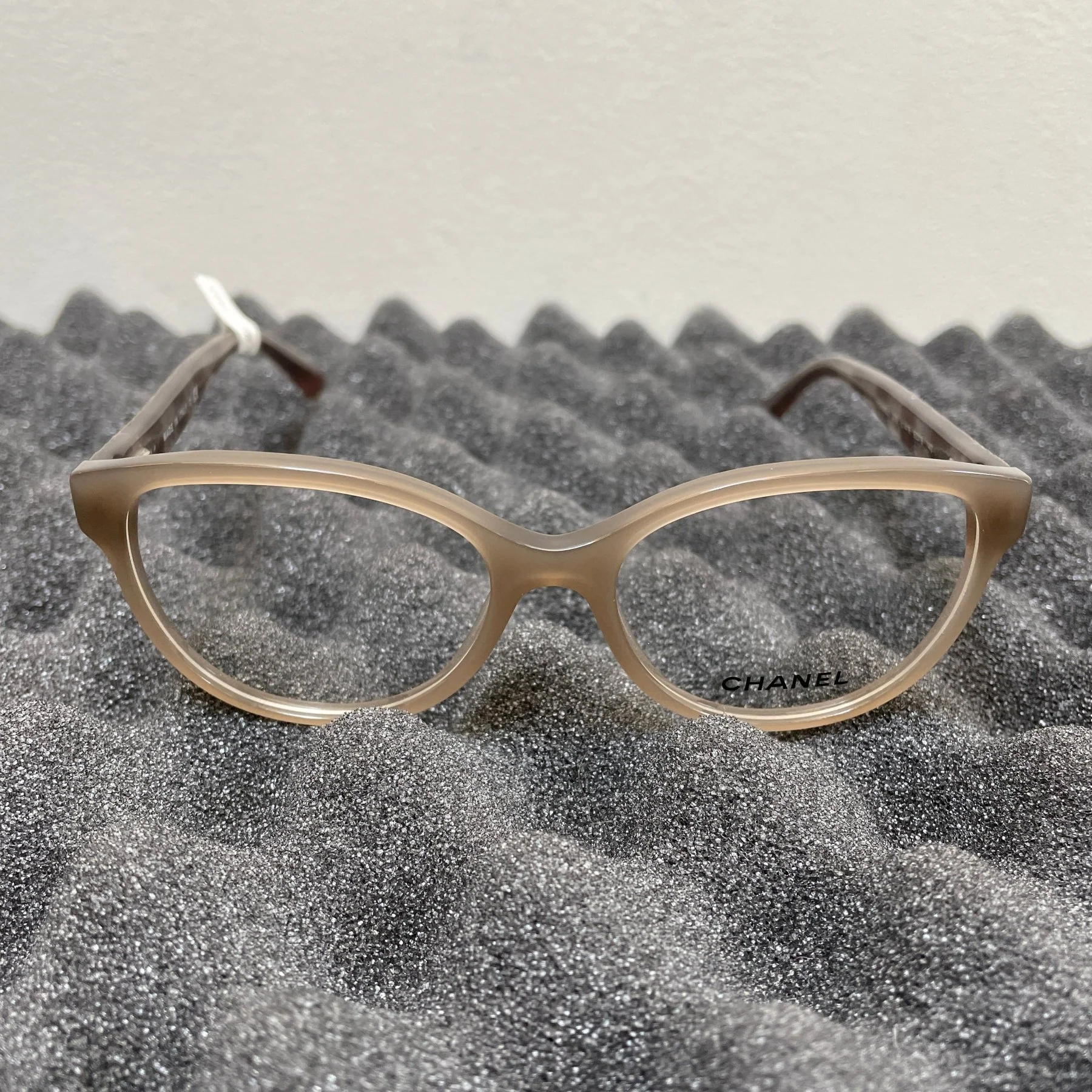 Chanel Plaid Crocodile Print Cat Eye Optical Glasses - Image 4