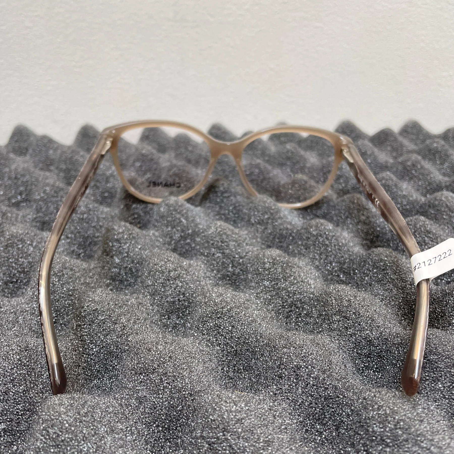 Chanel Plaid Crocodile Print Cat Eye Optical Glasses - Image 5