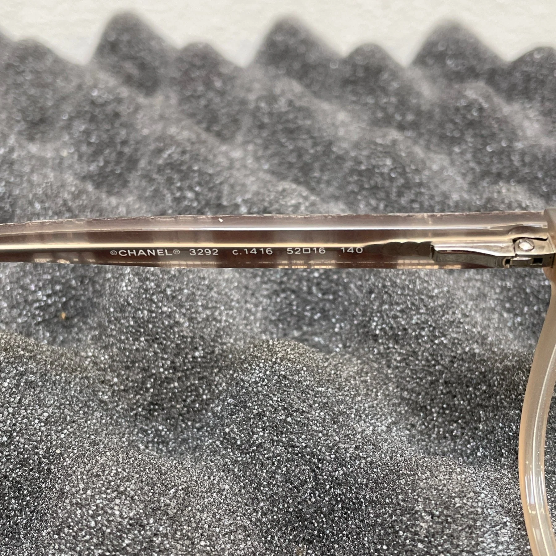 Chanel Plaid Crocodile Print Cat Eye Optical Glasses - Image 6