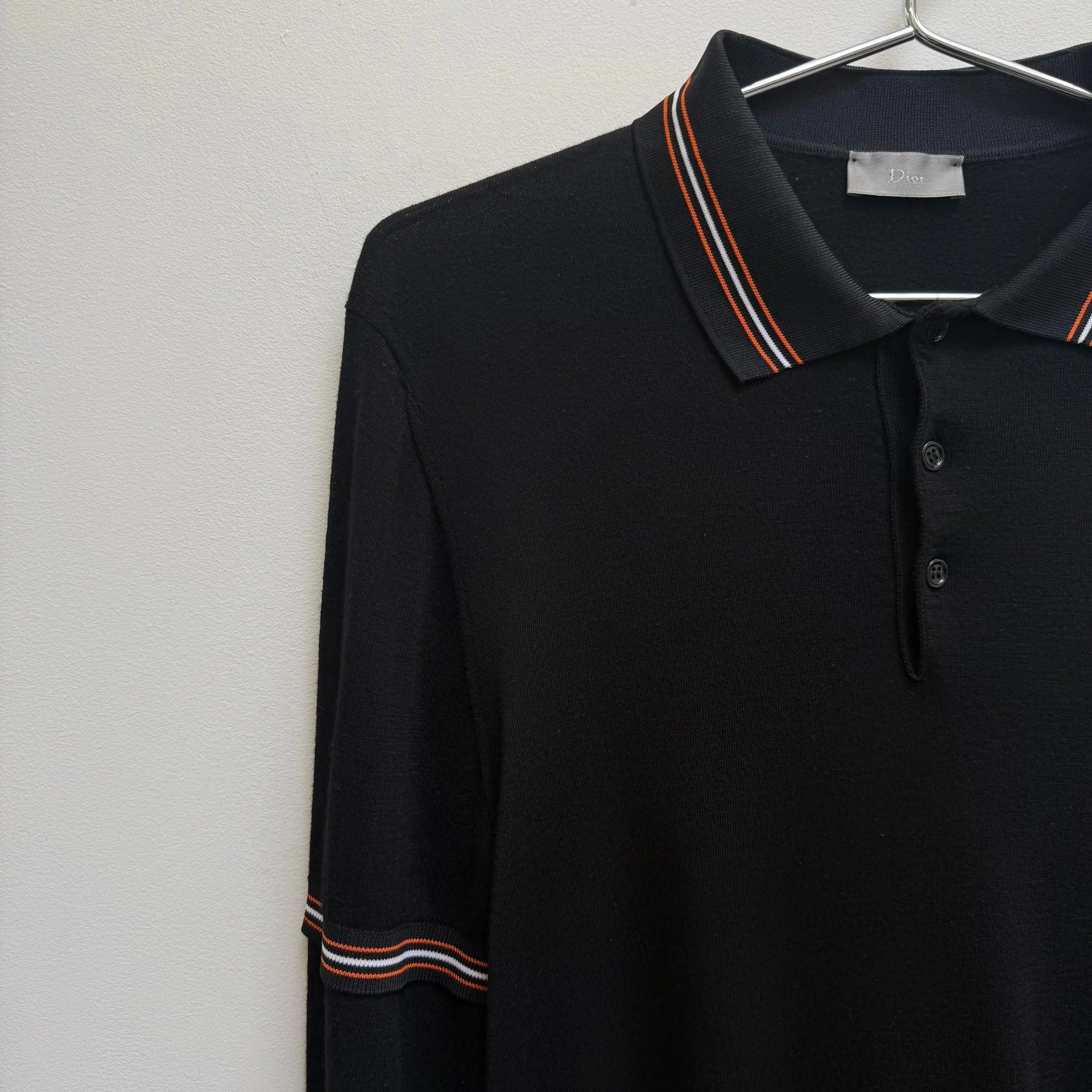 Christian Dior by Hedi Slimane Layered Polo Long Sleeve Tee - Image 4