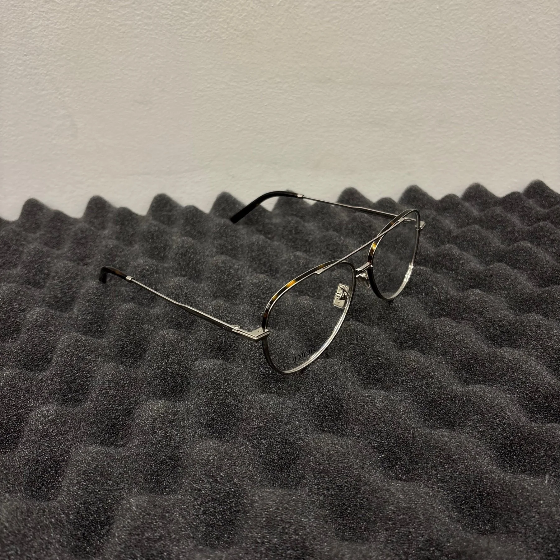 Christian Dior Silver Aviator Optical Glasses - Image 2