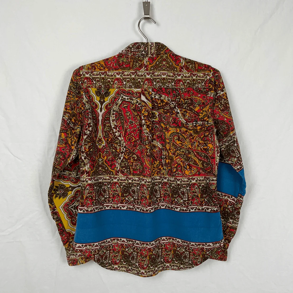Comme des Garçons Velour Paisley Print Button Up Shirt - Image 2