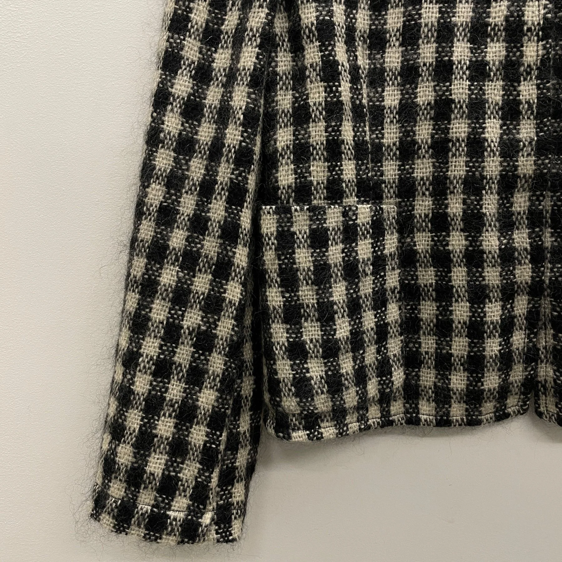 Commes Des Garçons Robe de Chambre Woven Check Blazer - Image 5