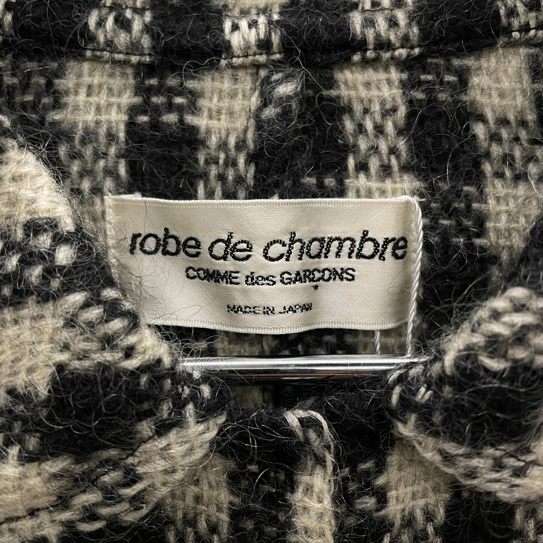 Commes Des Garçons Robe de Chambre Woven Check Blazer - Image 8