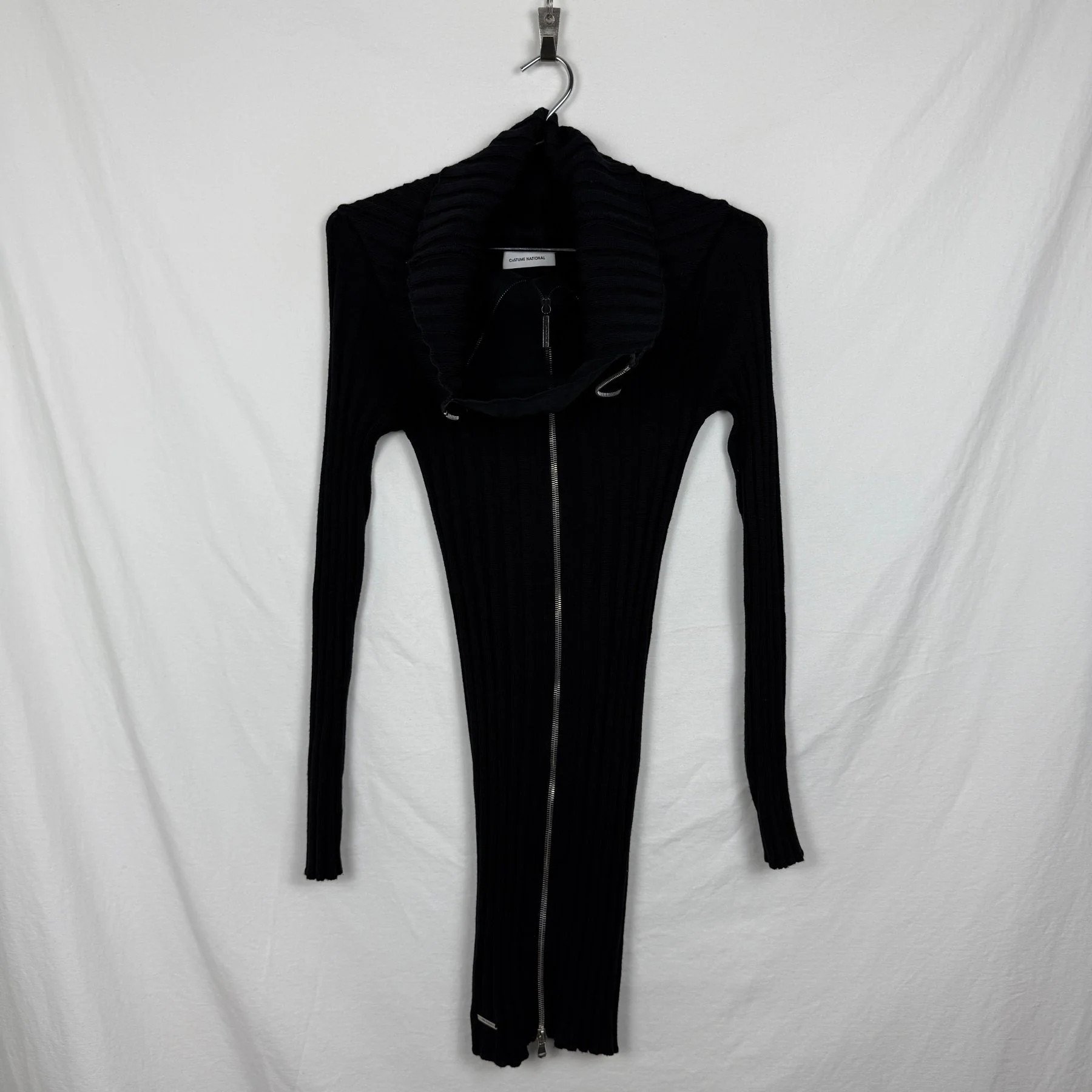 Costume National Rib Knit Zip Dress - Image 2