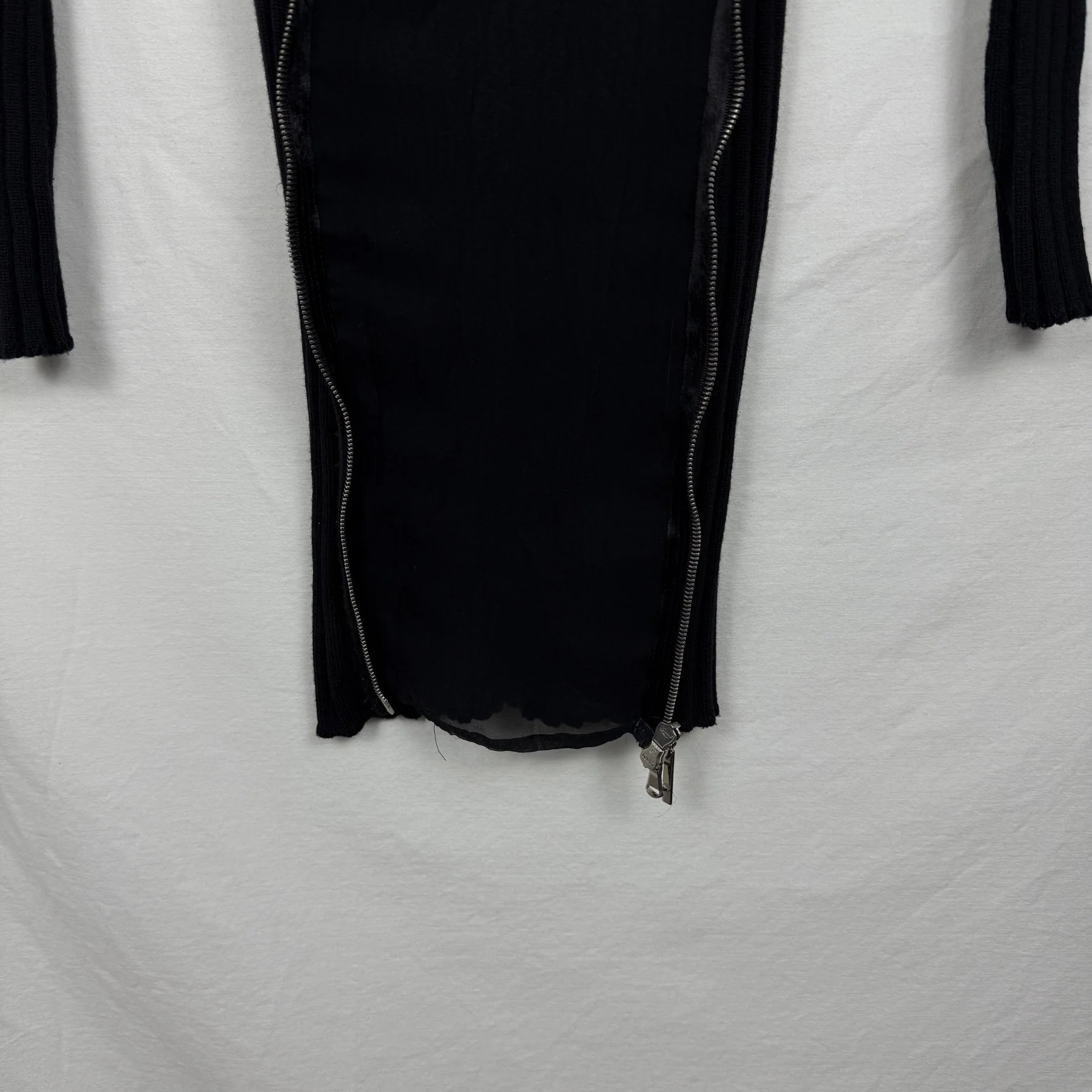 Costume National Rib Knit Zip Dress - Image 8