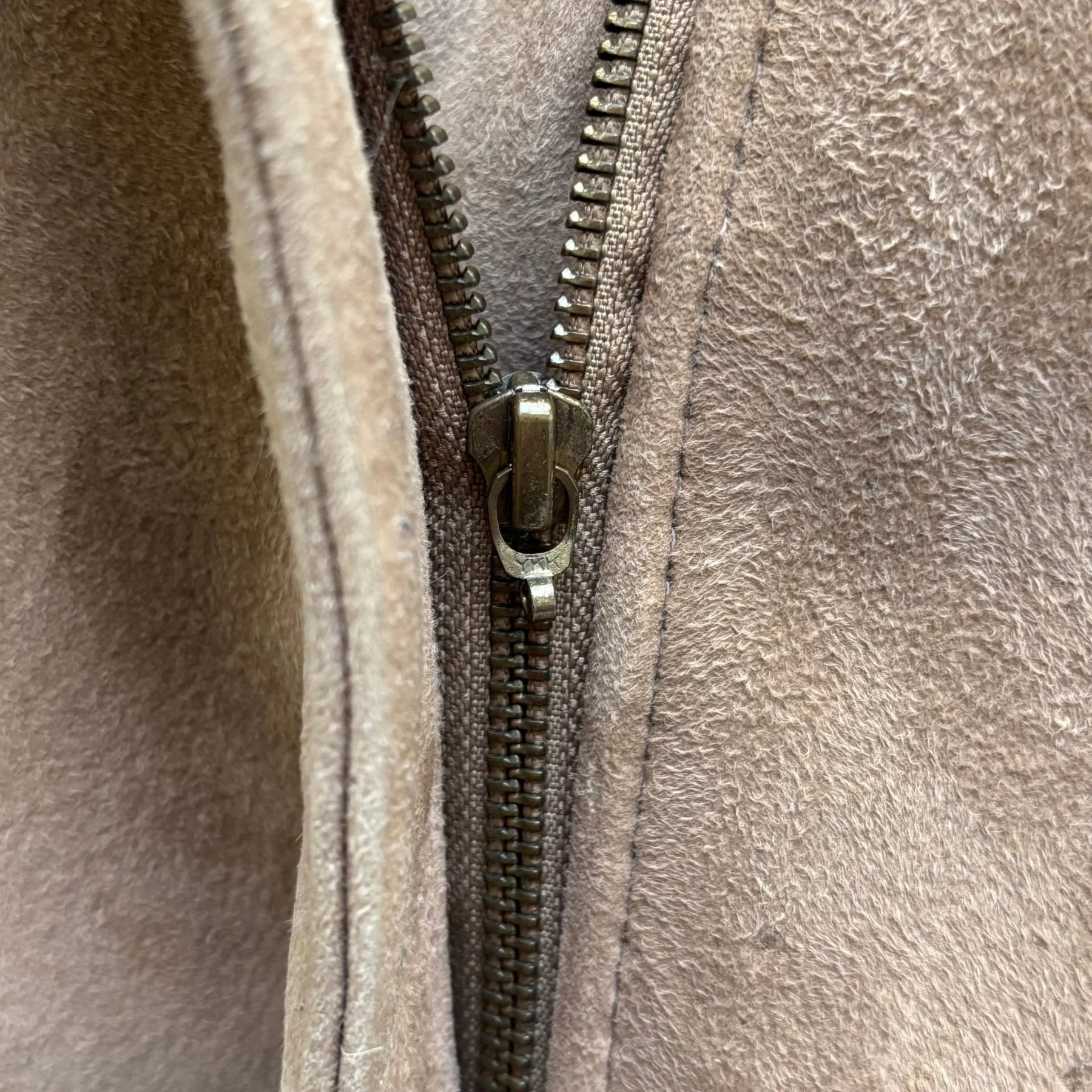Damir Doma Suede & Fur Beige Moto Jacket - Image 14