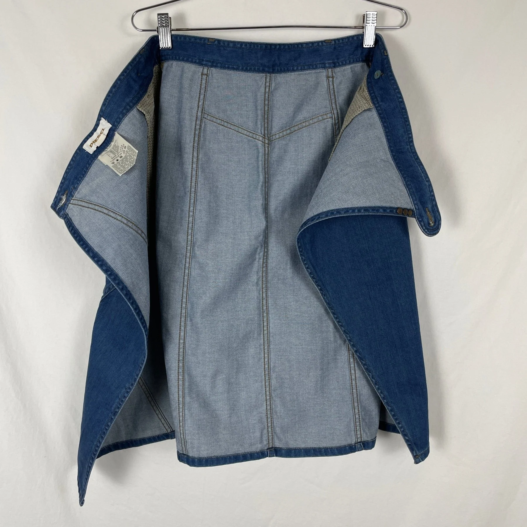 Diesel Denim Wrap Skirt - Image 9