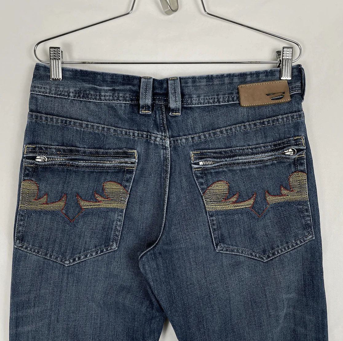 Diesel Embroidered Indigo Jeans - Image 3