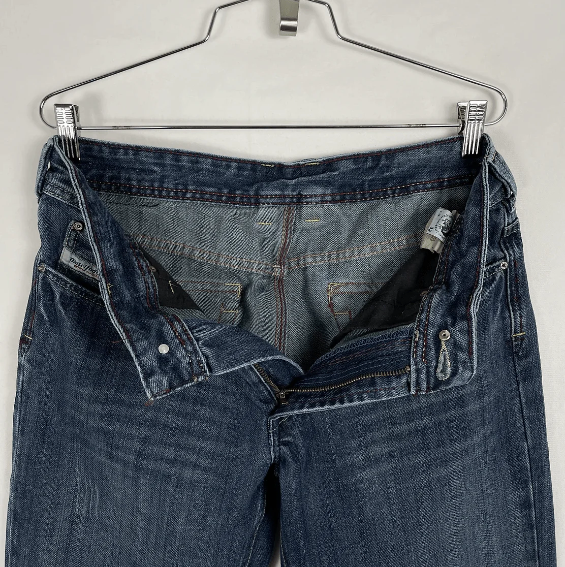 Diesel Embroidered Indigo Jeans - Image 4
