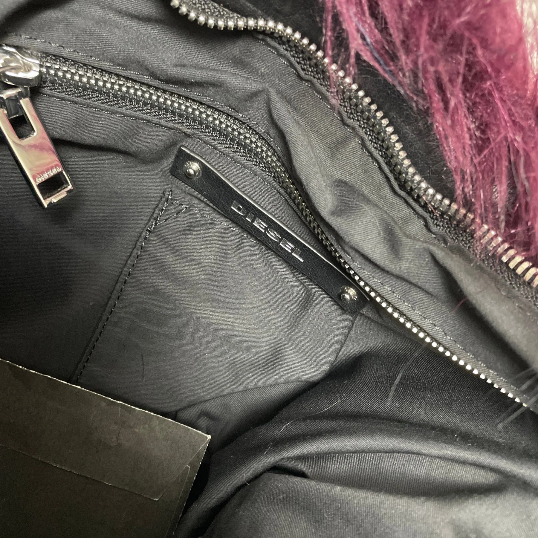 Diesel Faux Fur Bag - Image 5