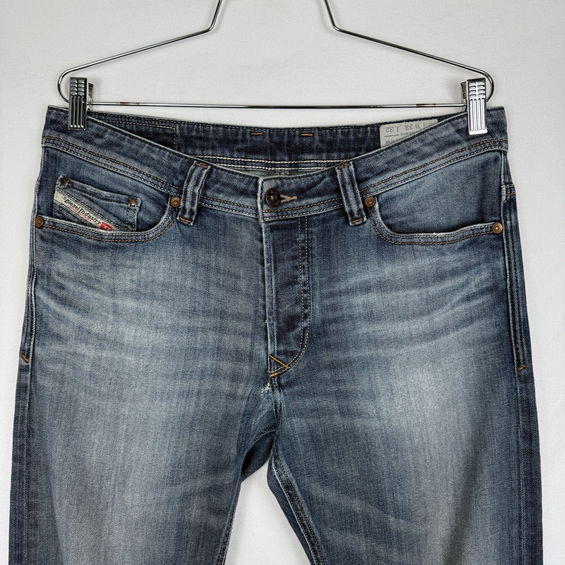 Diesel Industries Faded Indigo Straight Leg Jeans - Image 3
