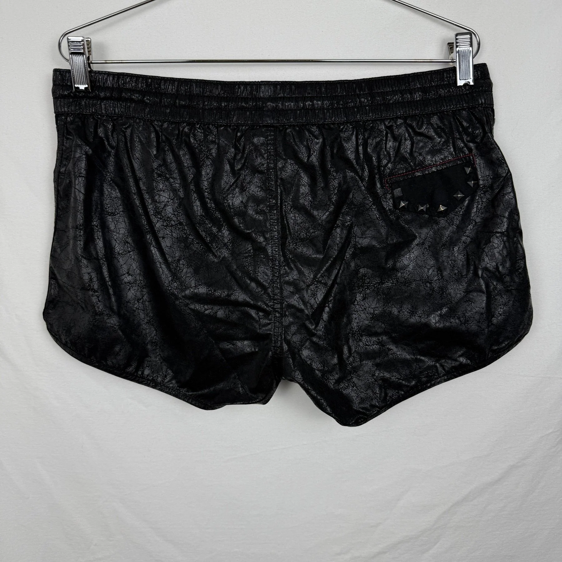 Diesel Pleather Mini Studded Swim Shorts - Image 2