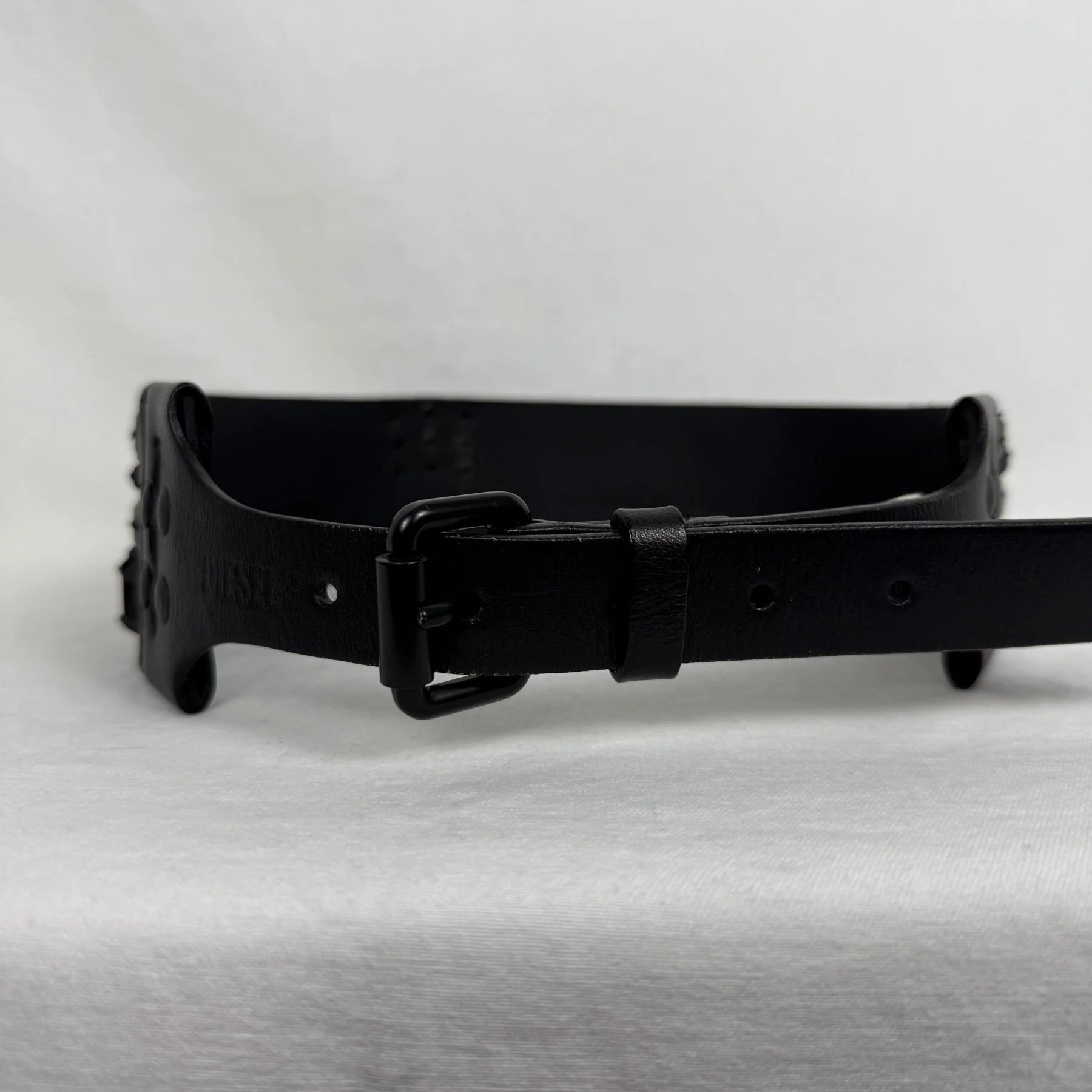 Diesel Studded Leather Waist Belt - Image 2