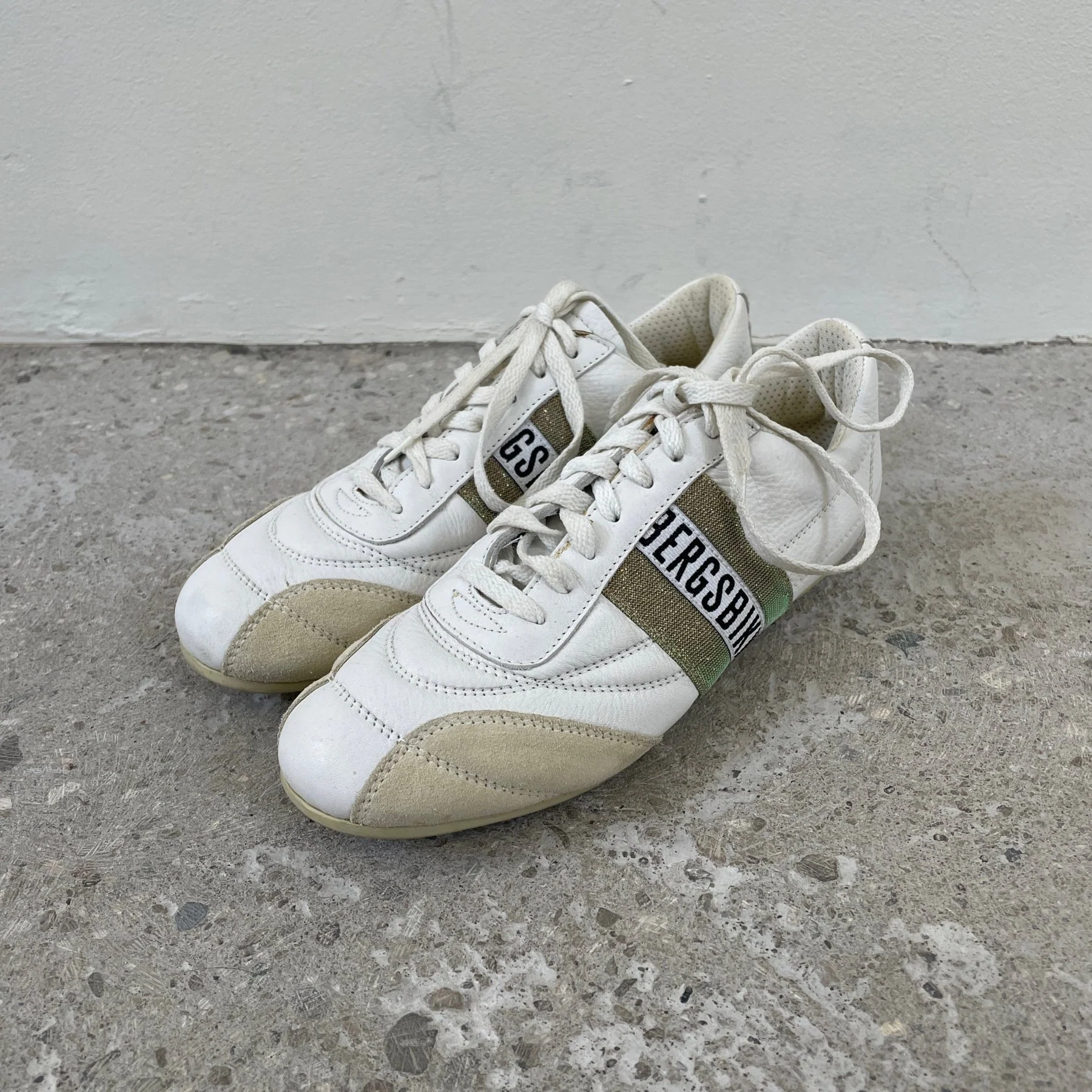 Dirk Bikkembergs White Leather Trainers - Image 2