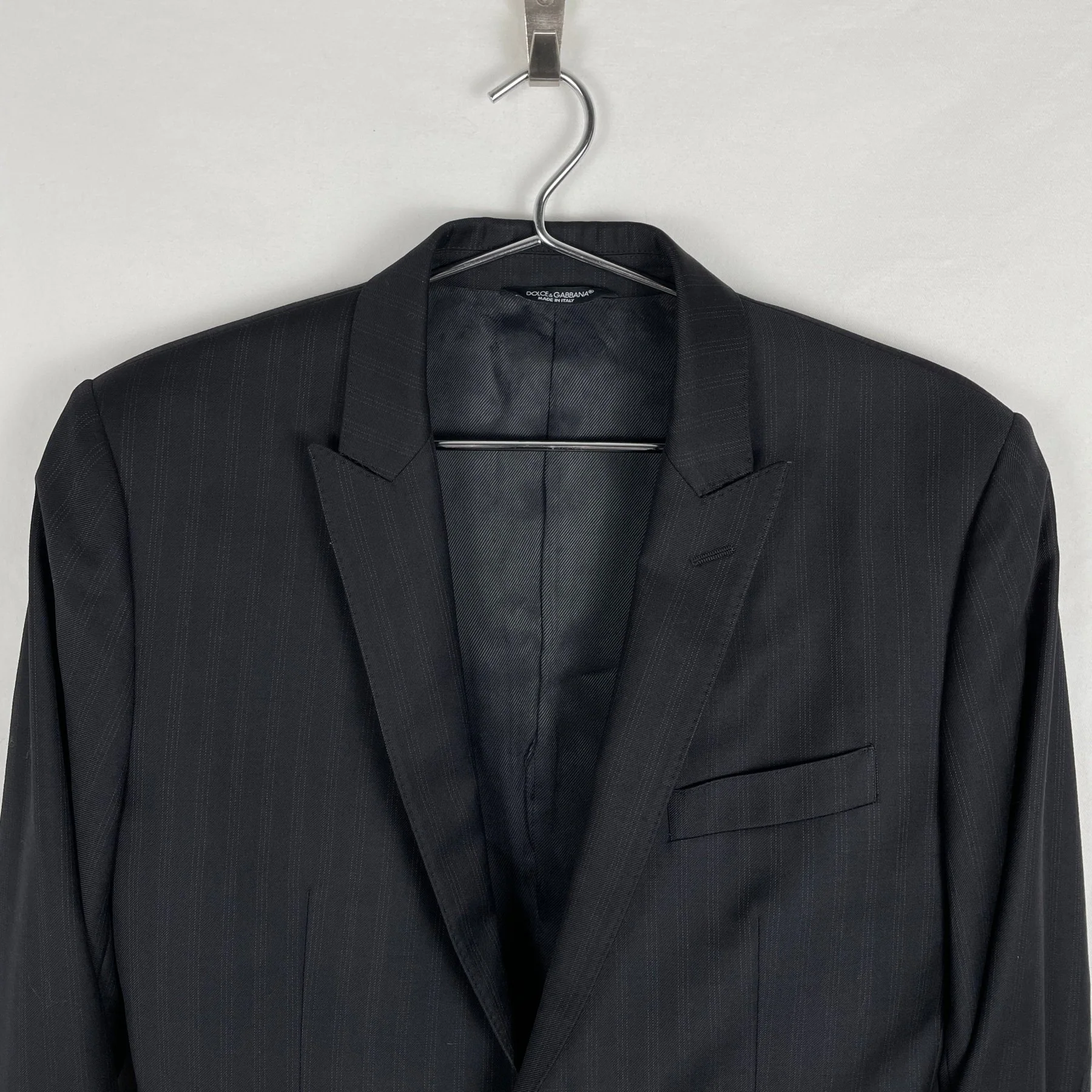 00s Dolce & Gabanna Suit Set Light Grey Pinstripe - Image 4