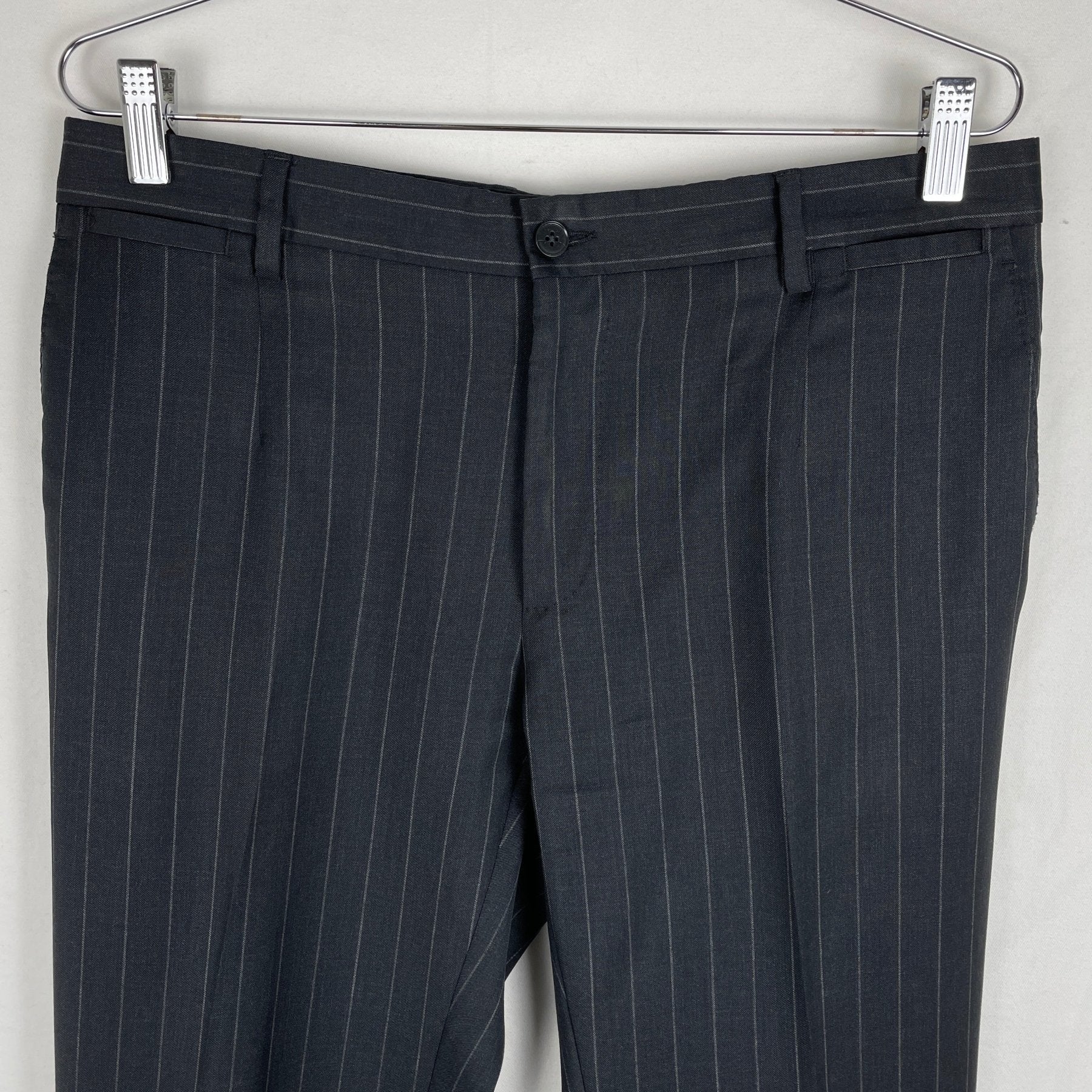 00s Dolce & Gabanna Suit Set Dark Grey Pinstripe - Image 11