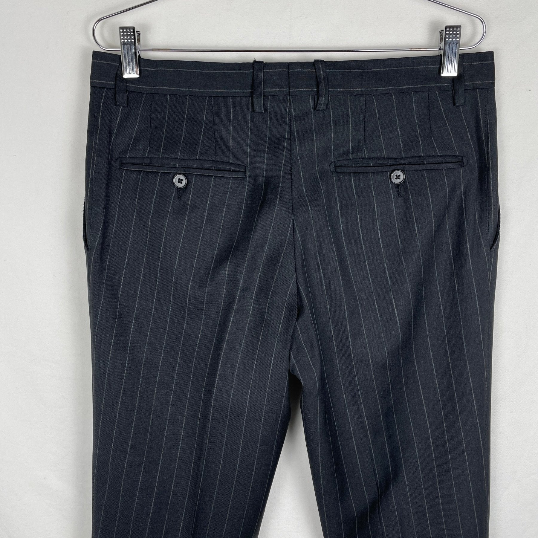 00s Dolce & Gabanna Suit Set Dark Grey Pinstripe - Image 14