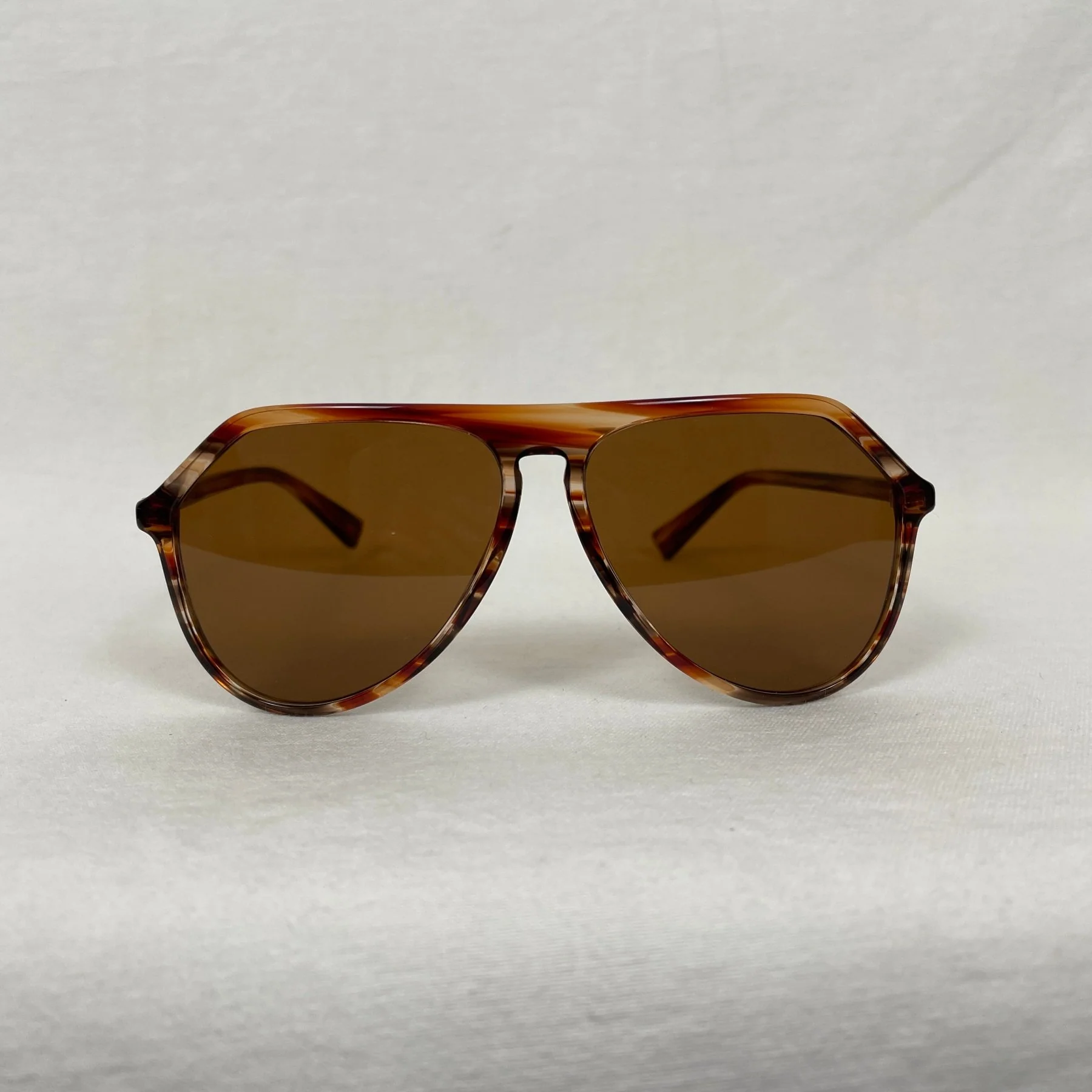 Dolce & Gabbana Brown Aviator Sunglasses - Image 3