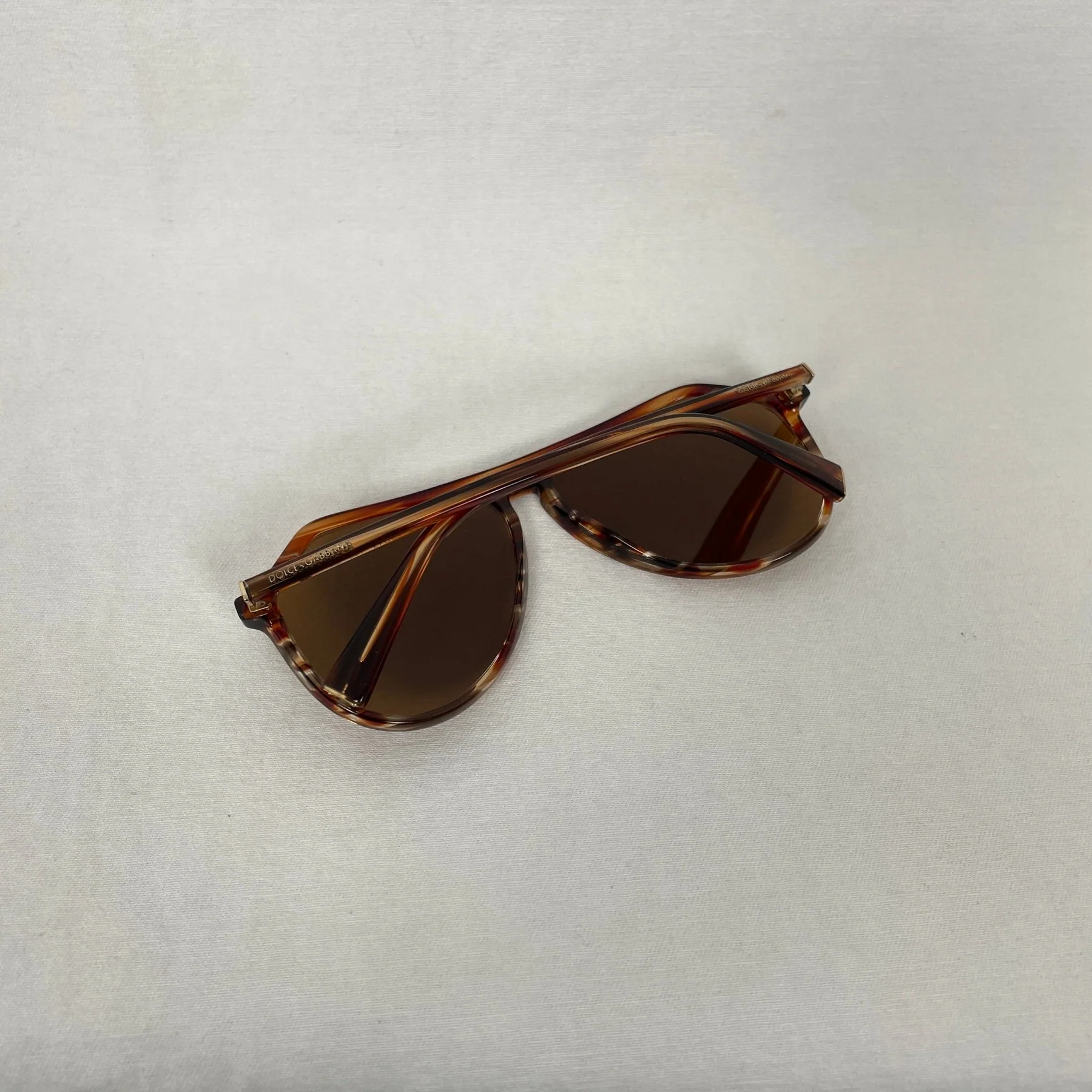 Dolce & Gabbana Brown Aviator Sunglasses - Image 6