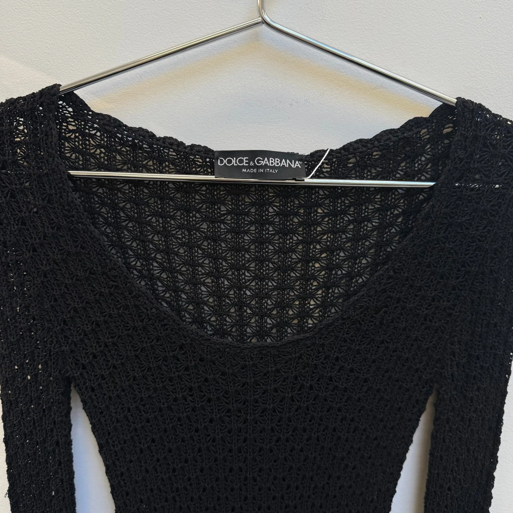 Dolce & Gabbana Cropped Sleeve Knit Top - Image 6