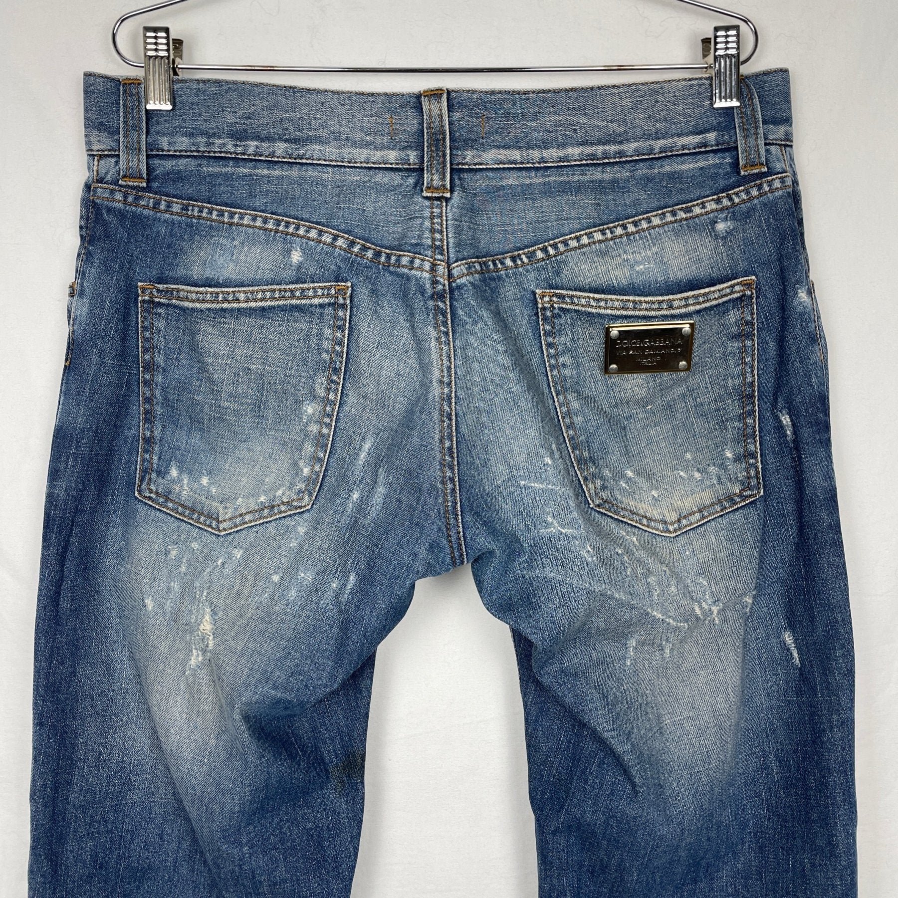 00s Dolce & Gabbana Distressed Jeans - Image 7