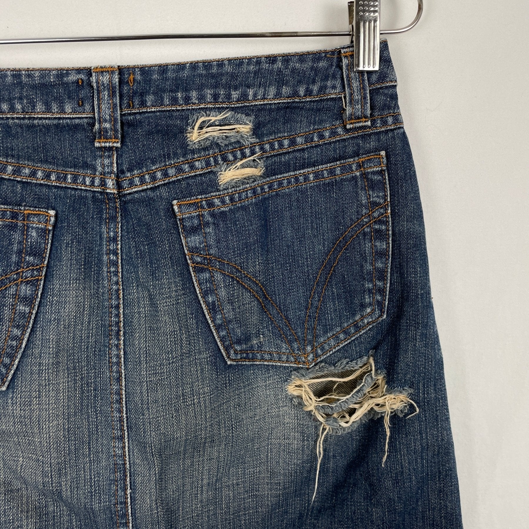 Dolce & Gabbana Distressed Midi Skirt - Image 9