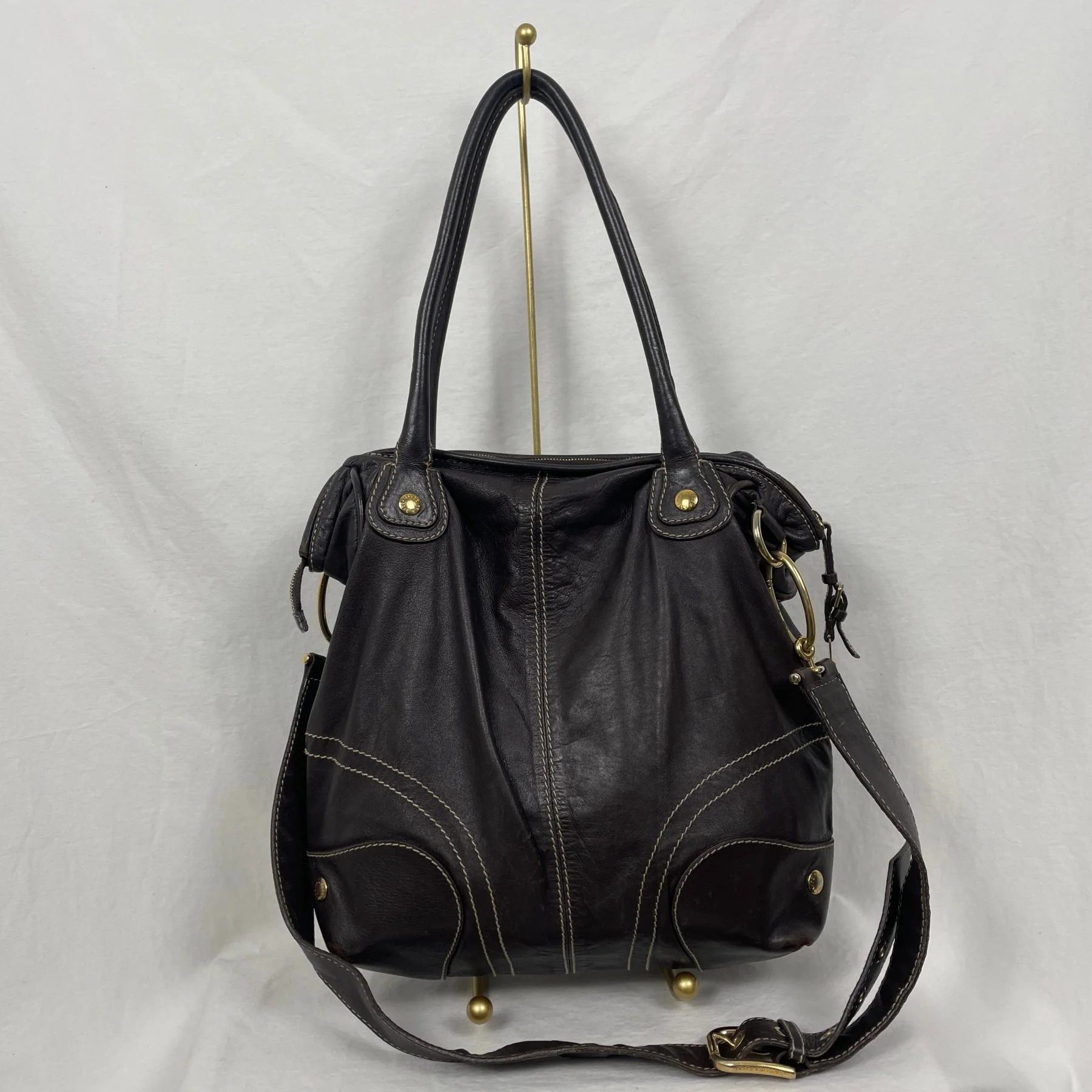 Dolce & Gabbana One Shoulder Leather Handbag - Image 2