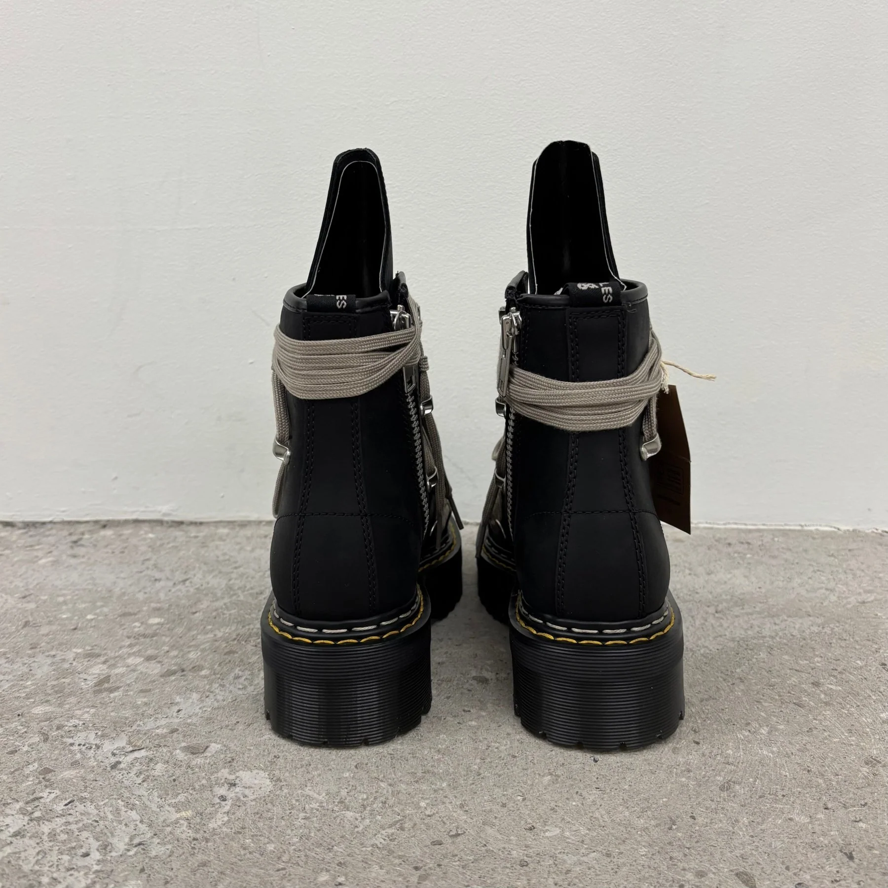 Dr. Martens X Rick Owens 1460 Megalace Quad Sole Boots - Image 3