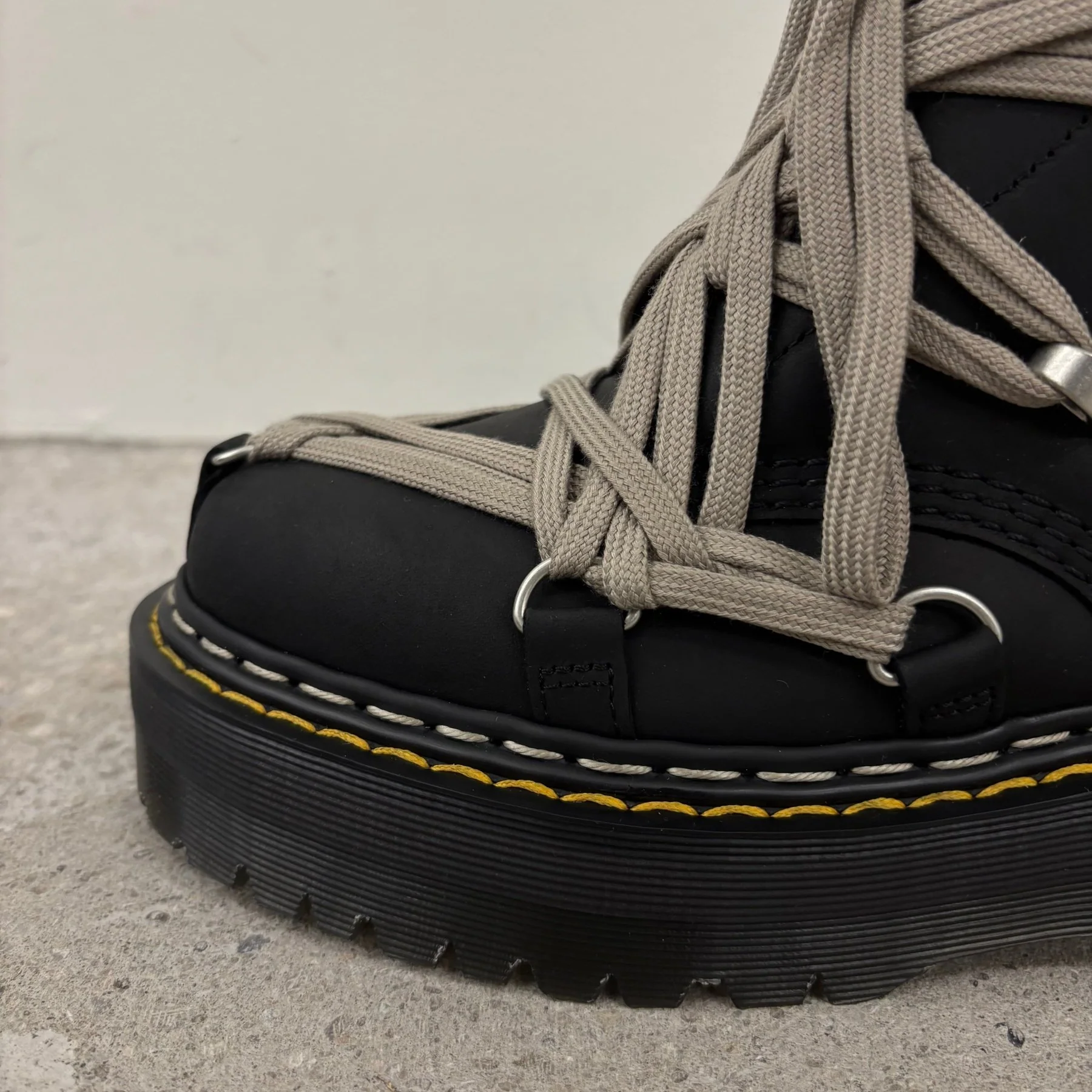 Dr. Martens X Rick Owens 1460 Megalace Quad Sole Boots - Image 6