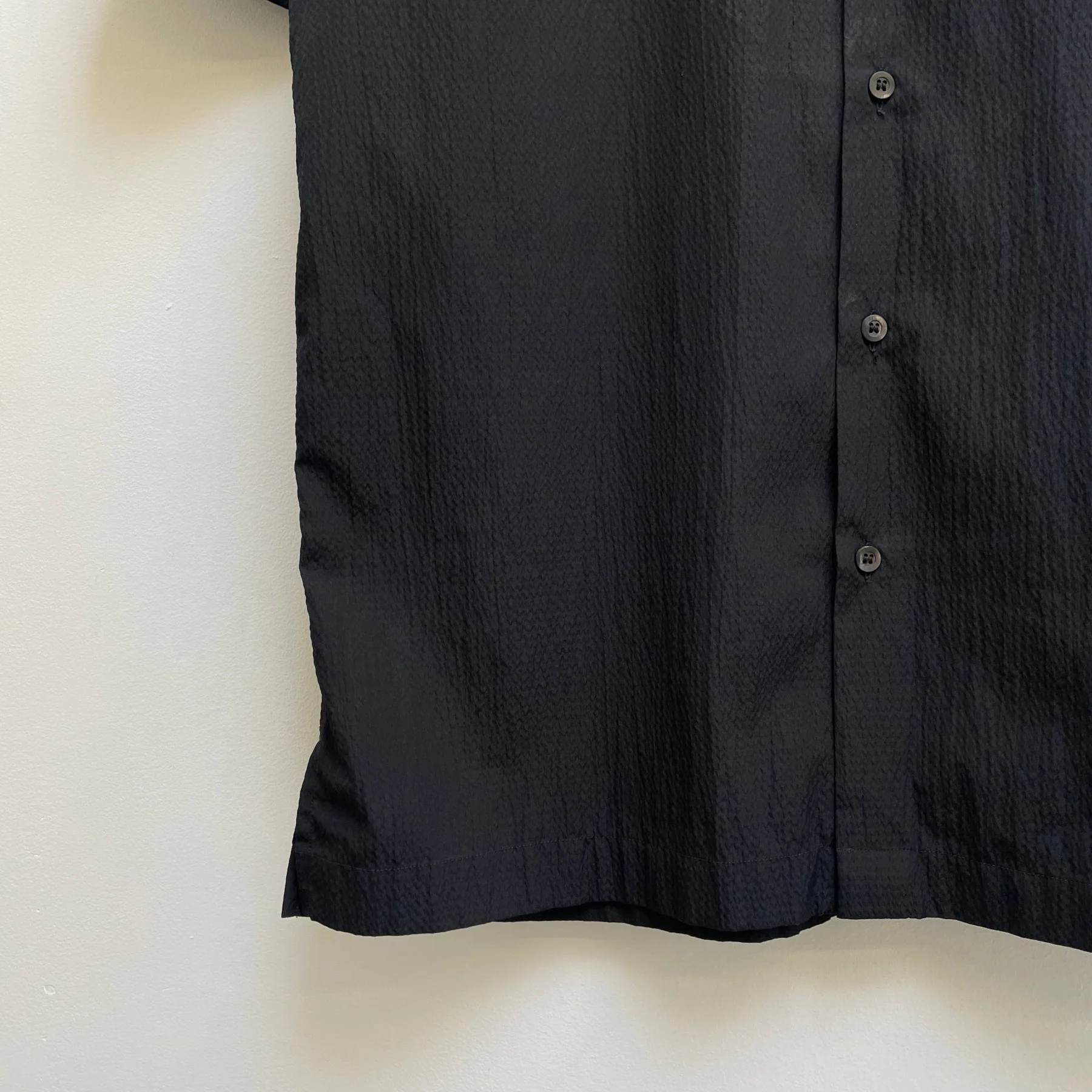 Dries Van Noten Crinkled Short Sleeve Dress Shirt - Image 5
