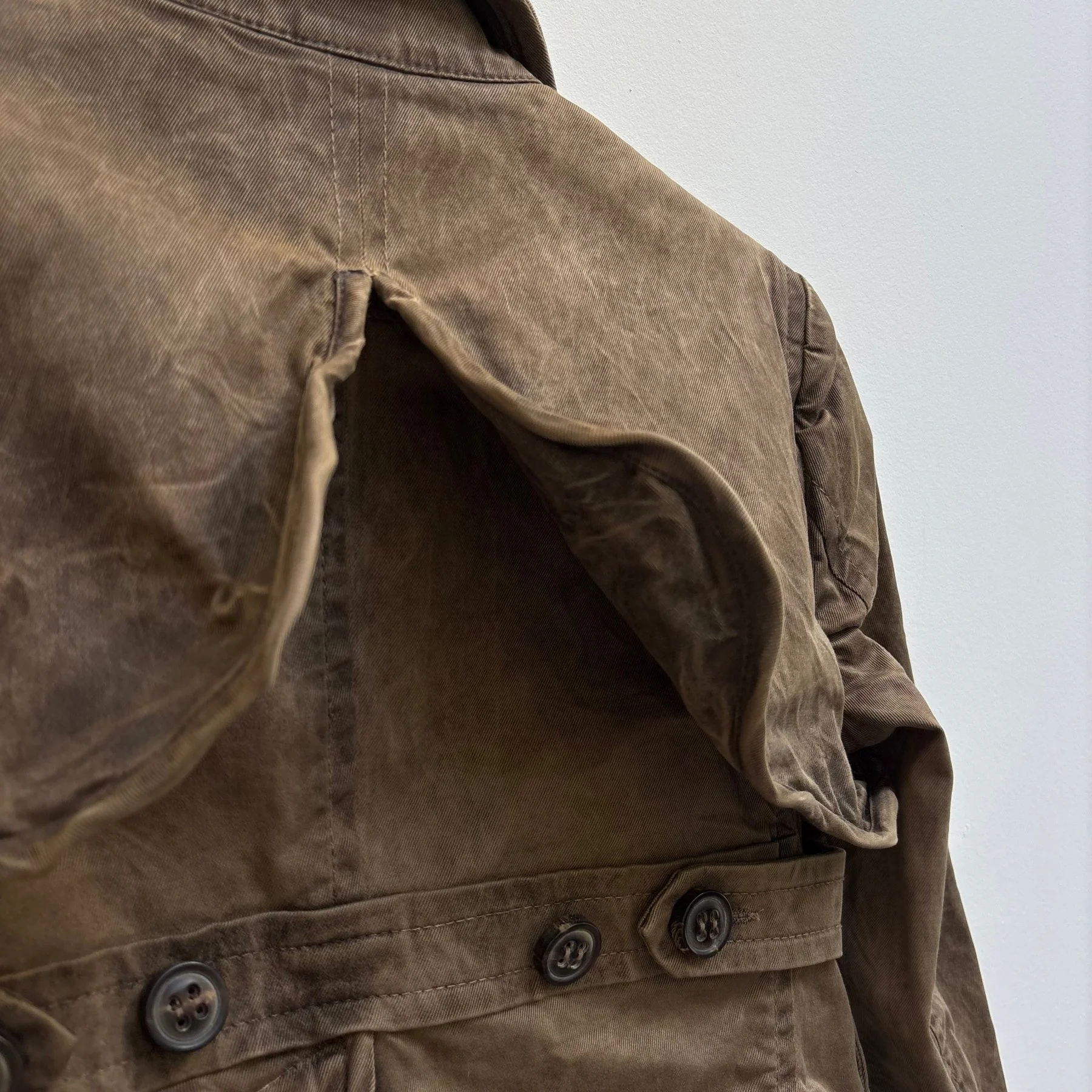 Dsquared2 Brown Waxed Pocketed Military Jacket - Image 13