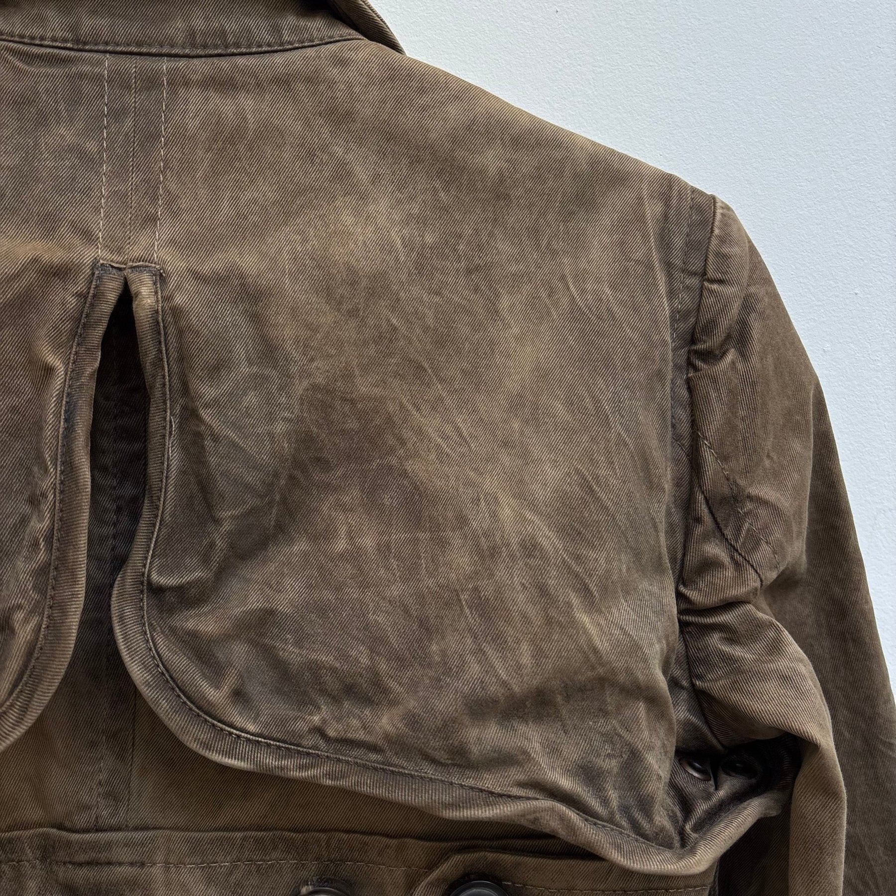 Dsquared2 Brown Waxed Pocketed Military Jacket - Image 8