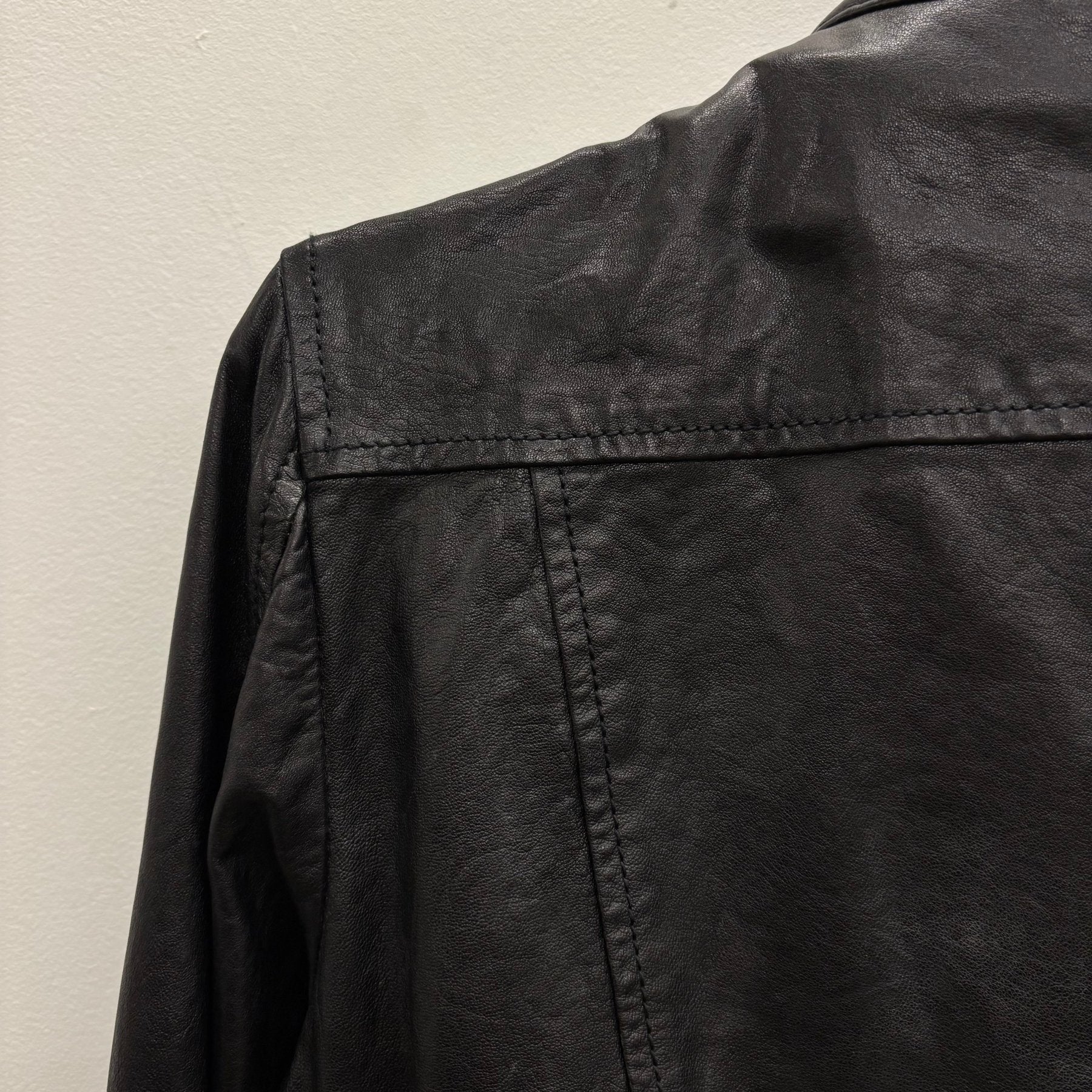 FW12 Dsquared2 Layered Lamb Leather Jacket - Image 11