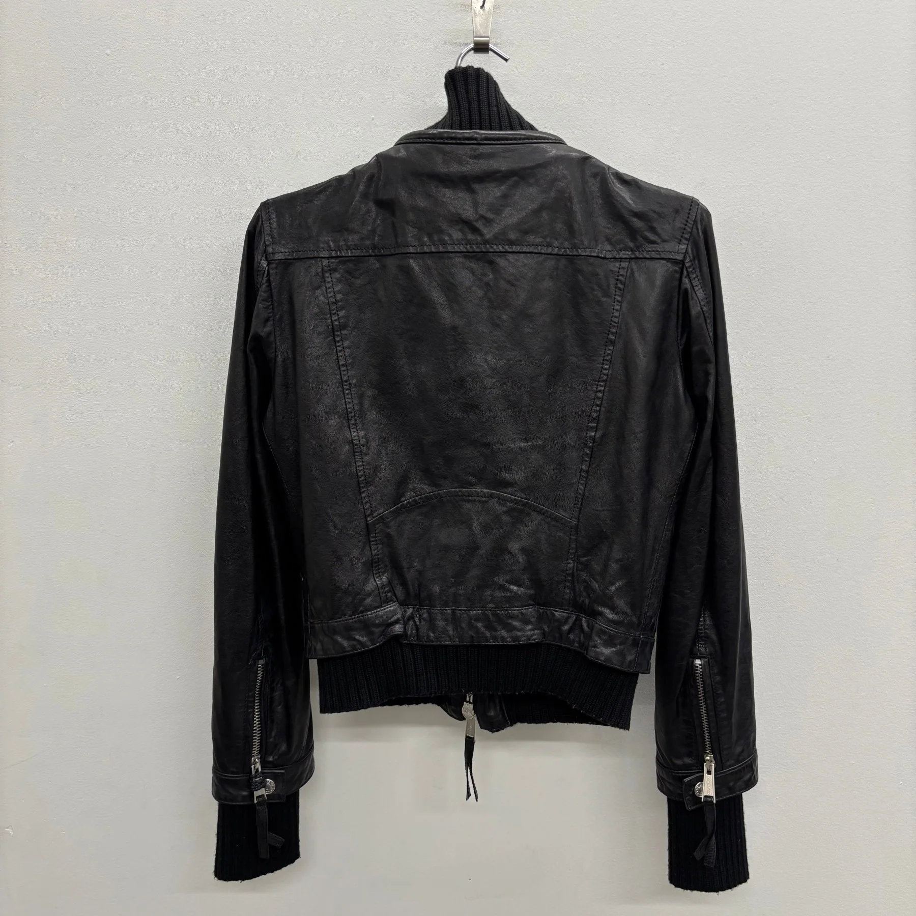 FW12 Dsquared2 Layered Lamb Leather Jacket - Image 2