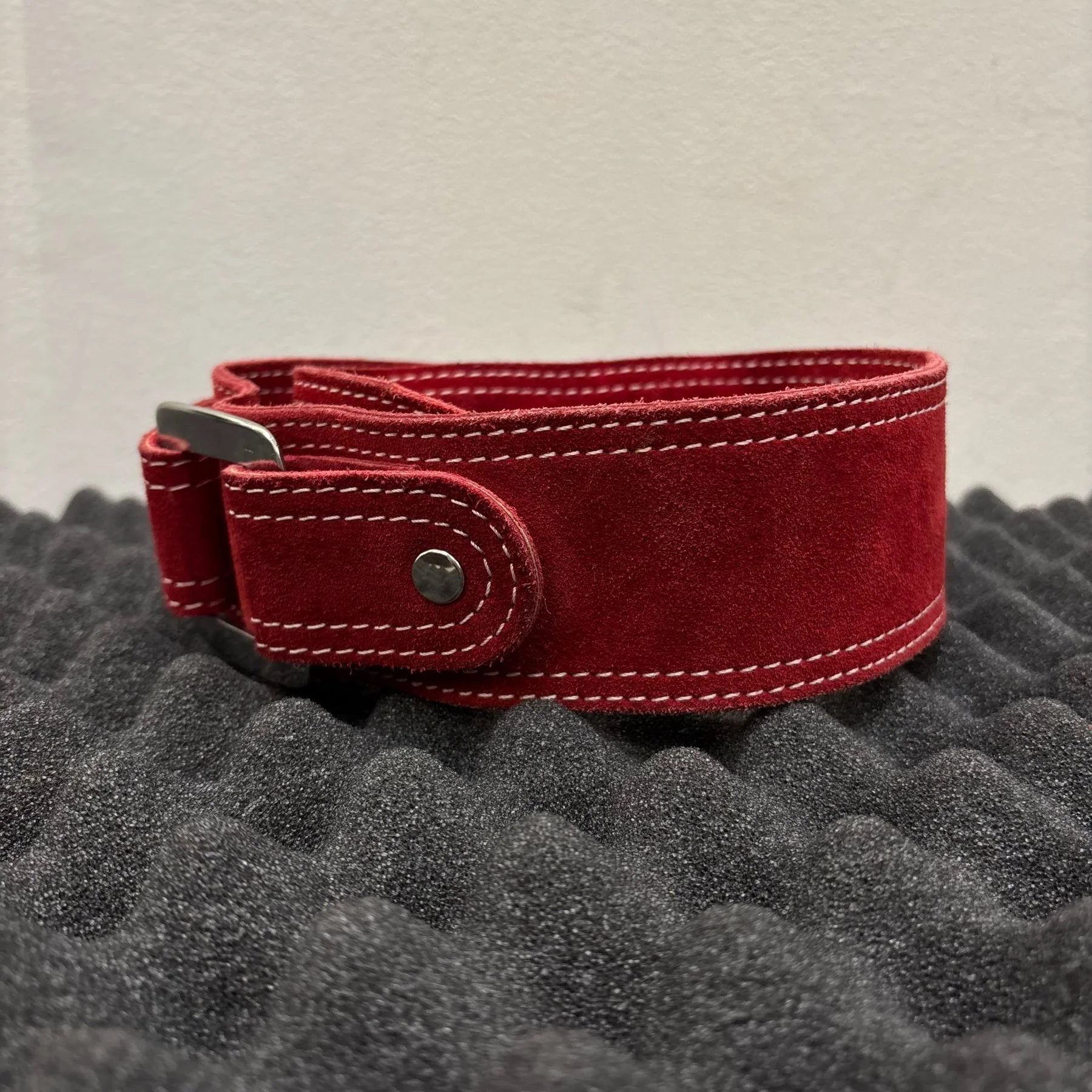 Dsquared2 Red Suede Leather Belt - Image 5